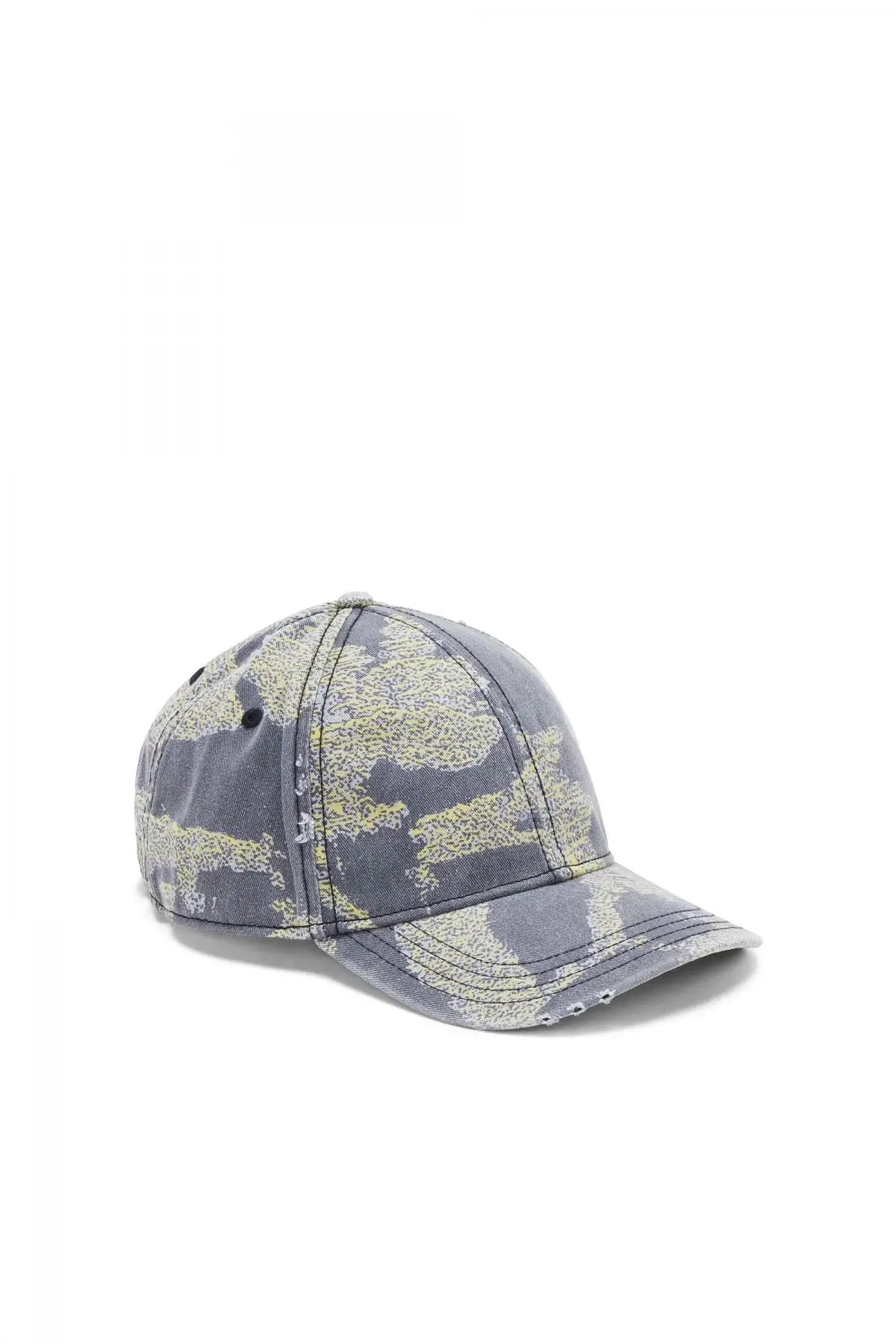 Green and Grey Baseball cap with pixelated camo print