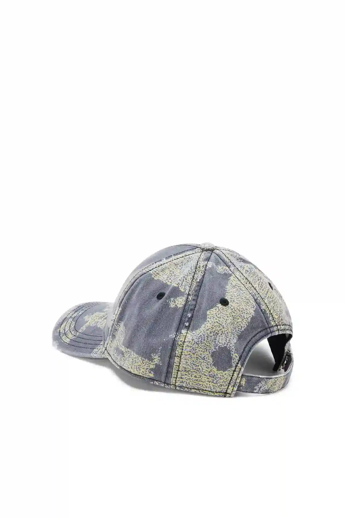 Green and Grey Baseball cap with pixelated camo print