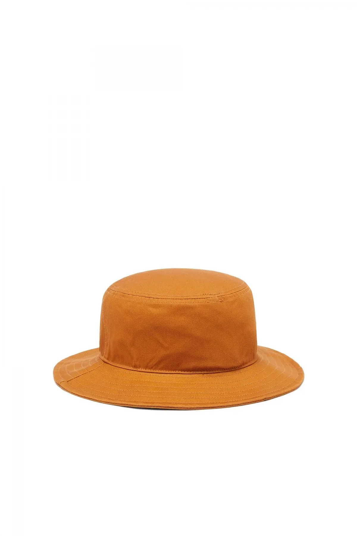Orange Bucket hat with logo patch