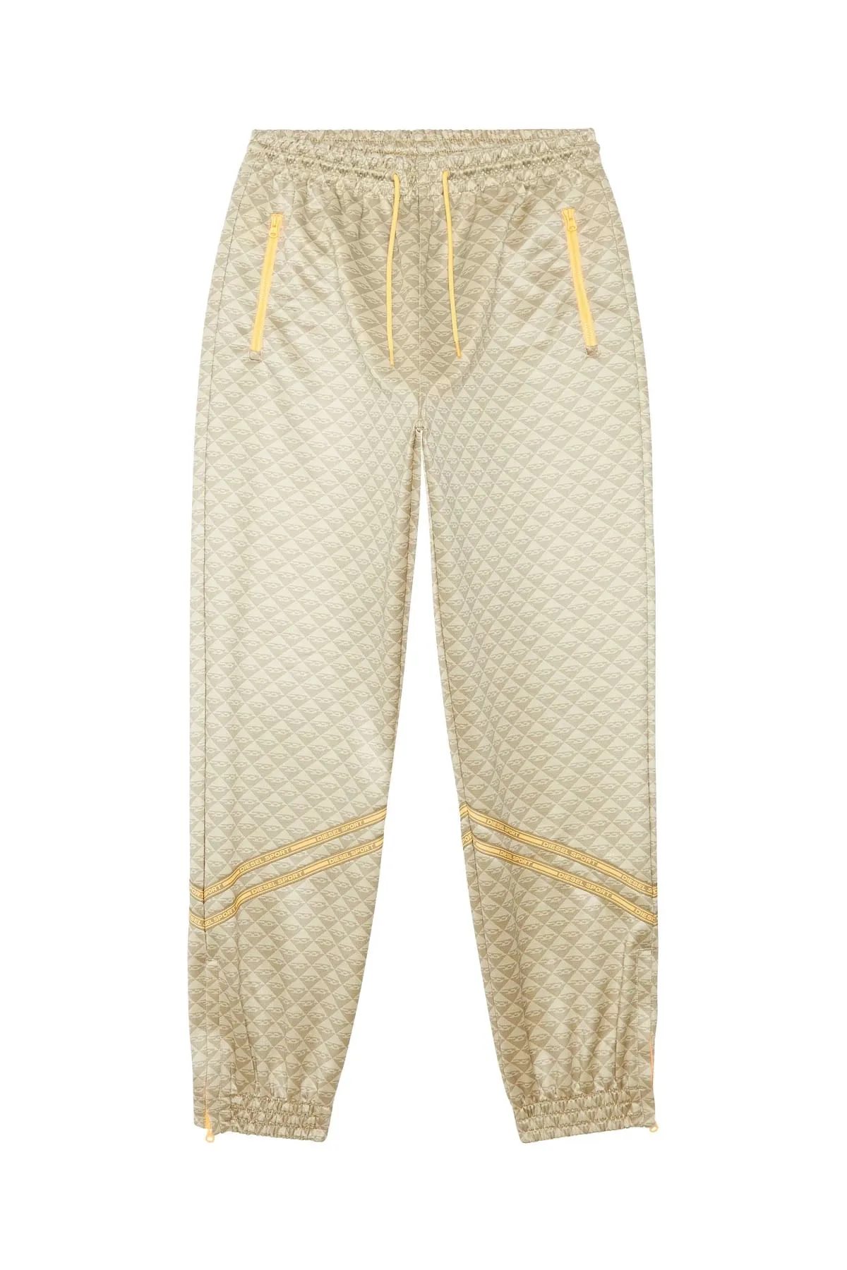 Beige Monogram track pants