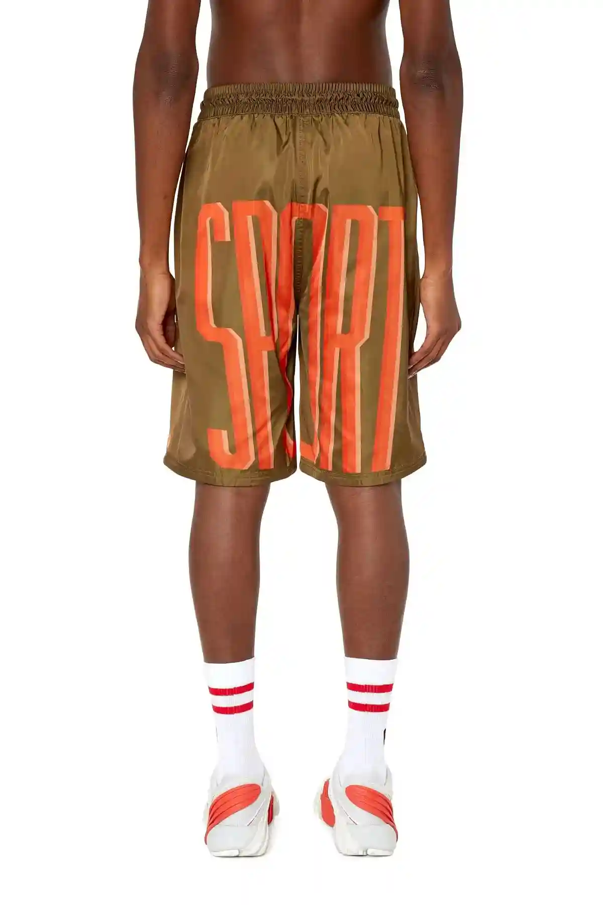 Green Shorts with maxi lettering