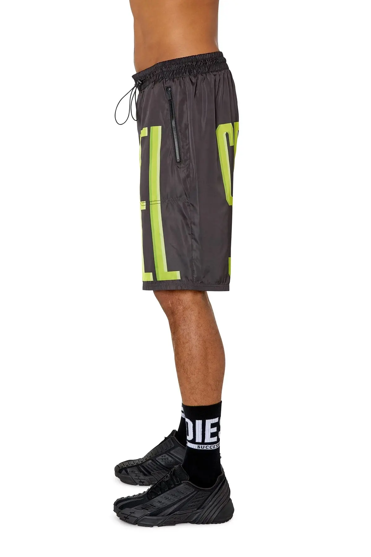 Black Shorts with maxi lettering