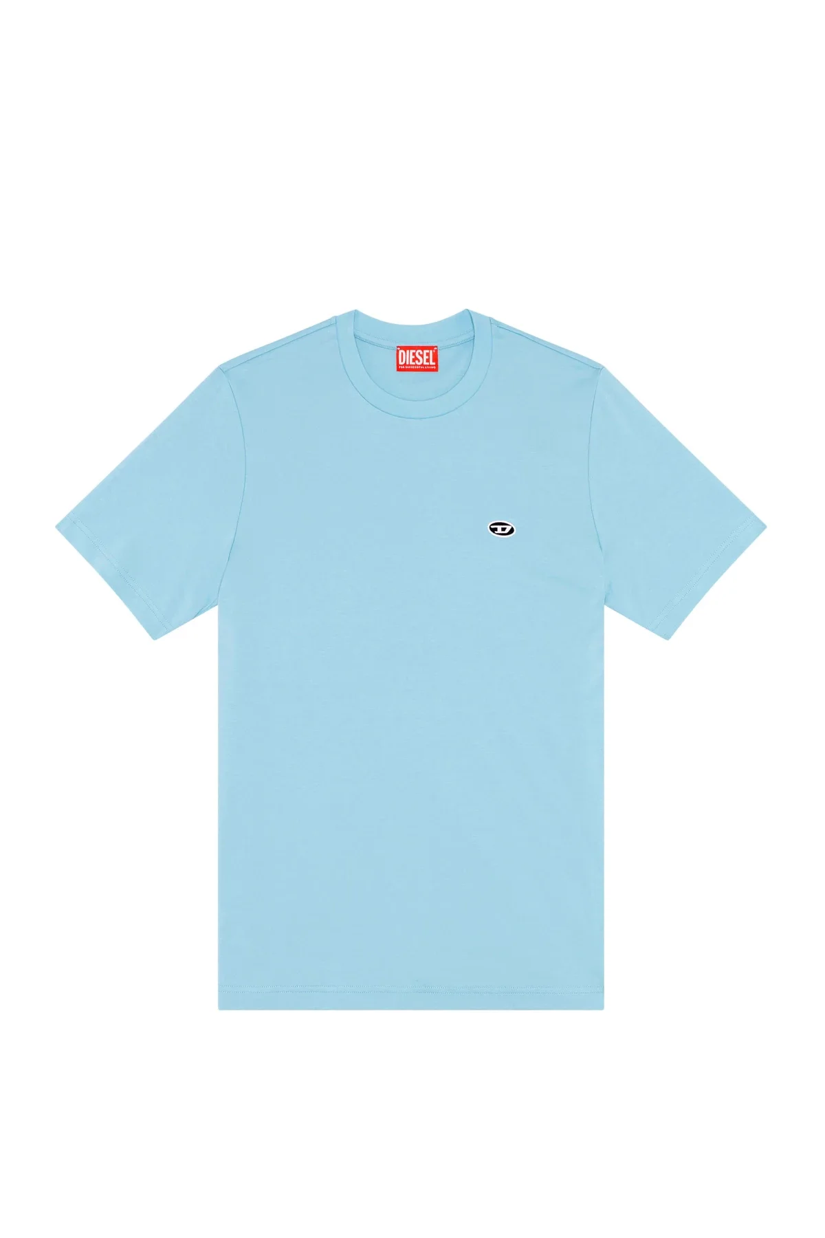 Blue T-shirt with oval D patch