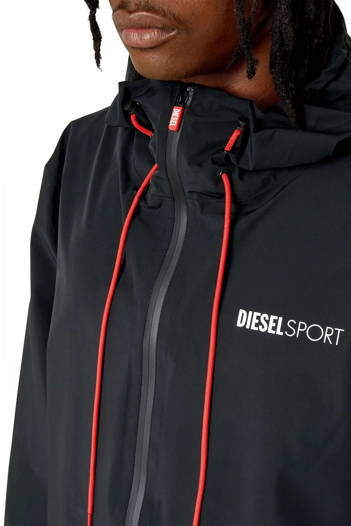 Black Jacket in water-resistant nylon