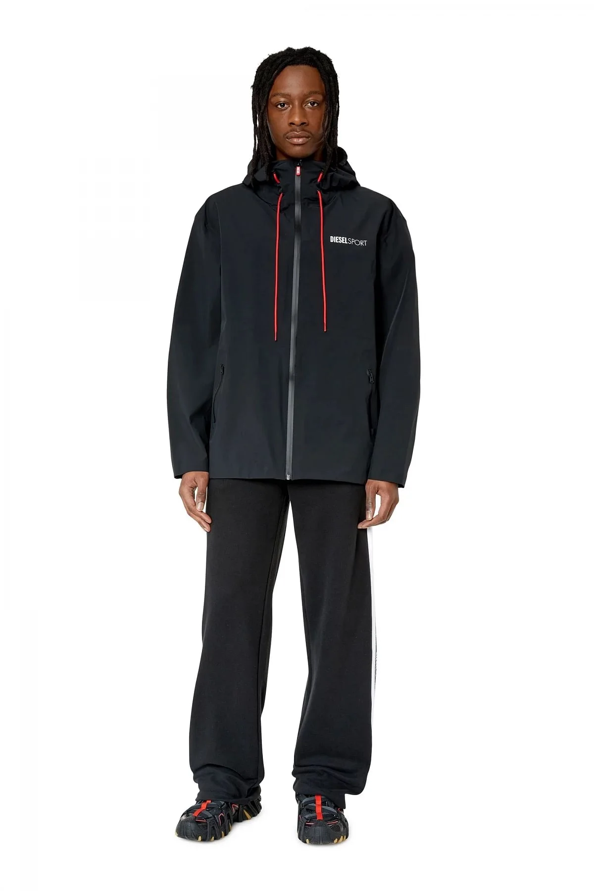 Black Jacket in water-resistant nylon