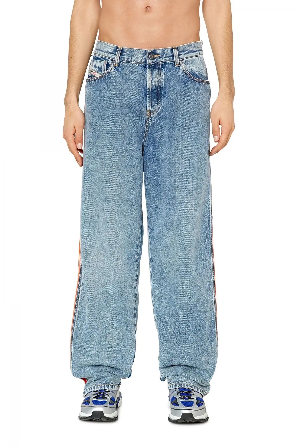 Blue Straight Jeans-D-Vulkos