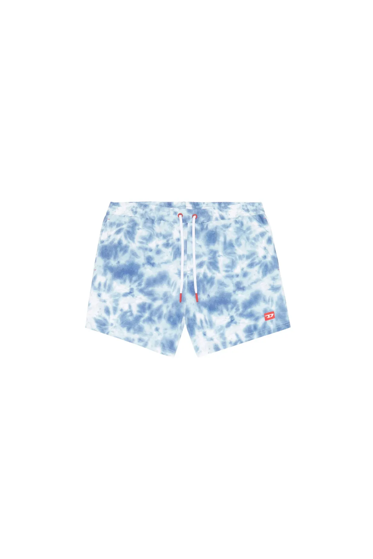 Blue Swim shorts with tie-dye print