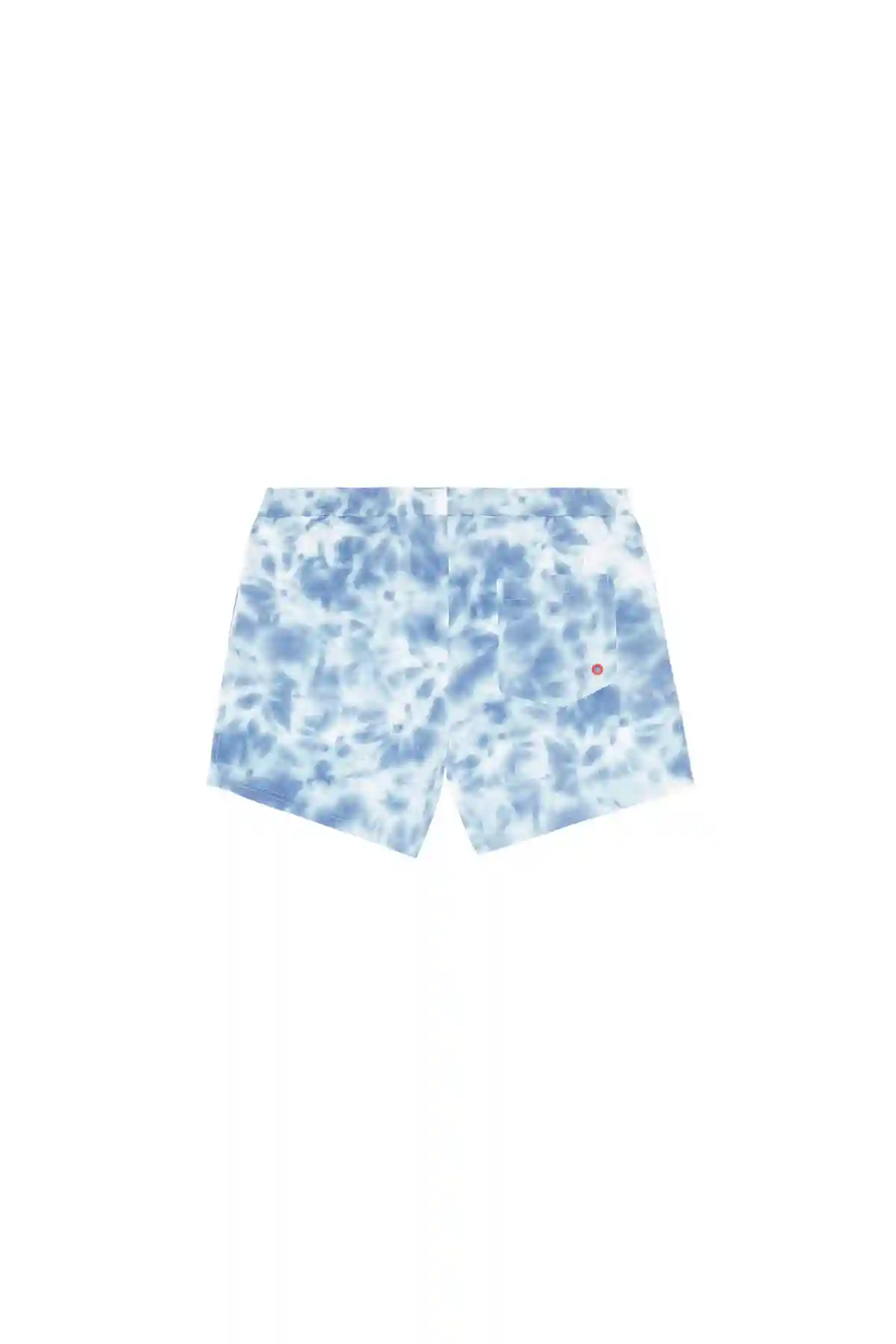 Blue Swim shorts with tie-dye print