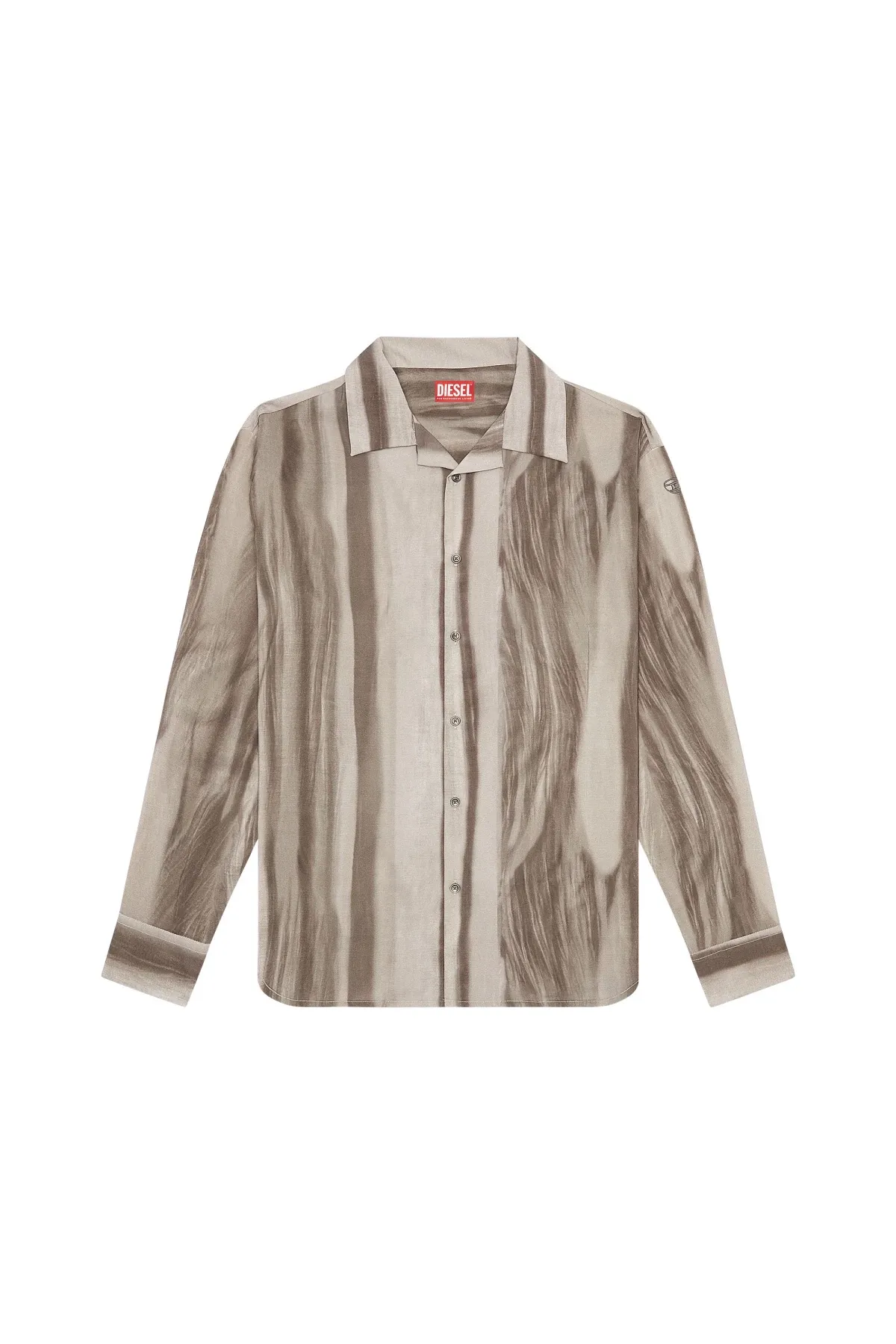 Grey Shirt with irregular tonal print
