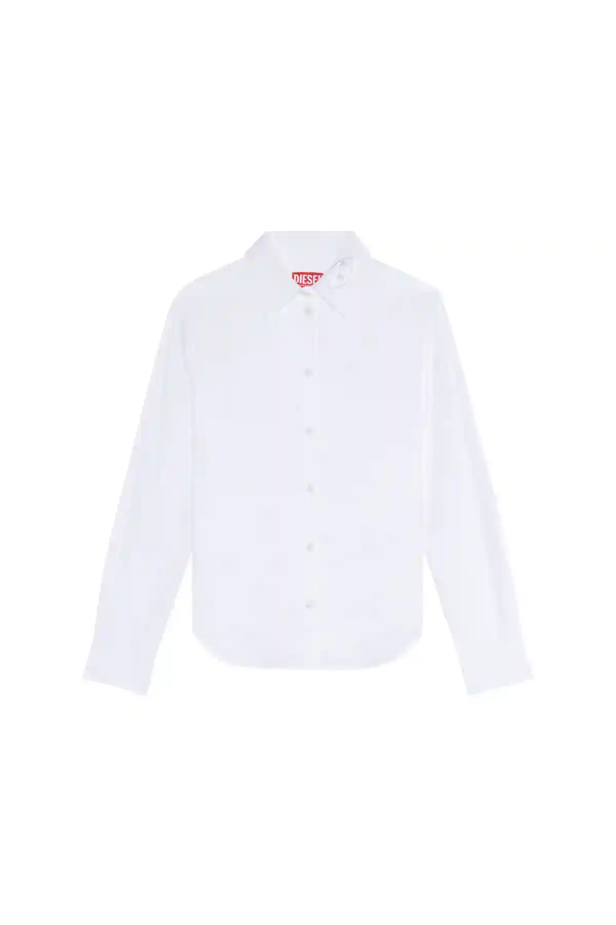 White Poplin shirt with tonal D embroidery