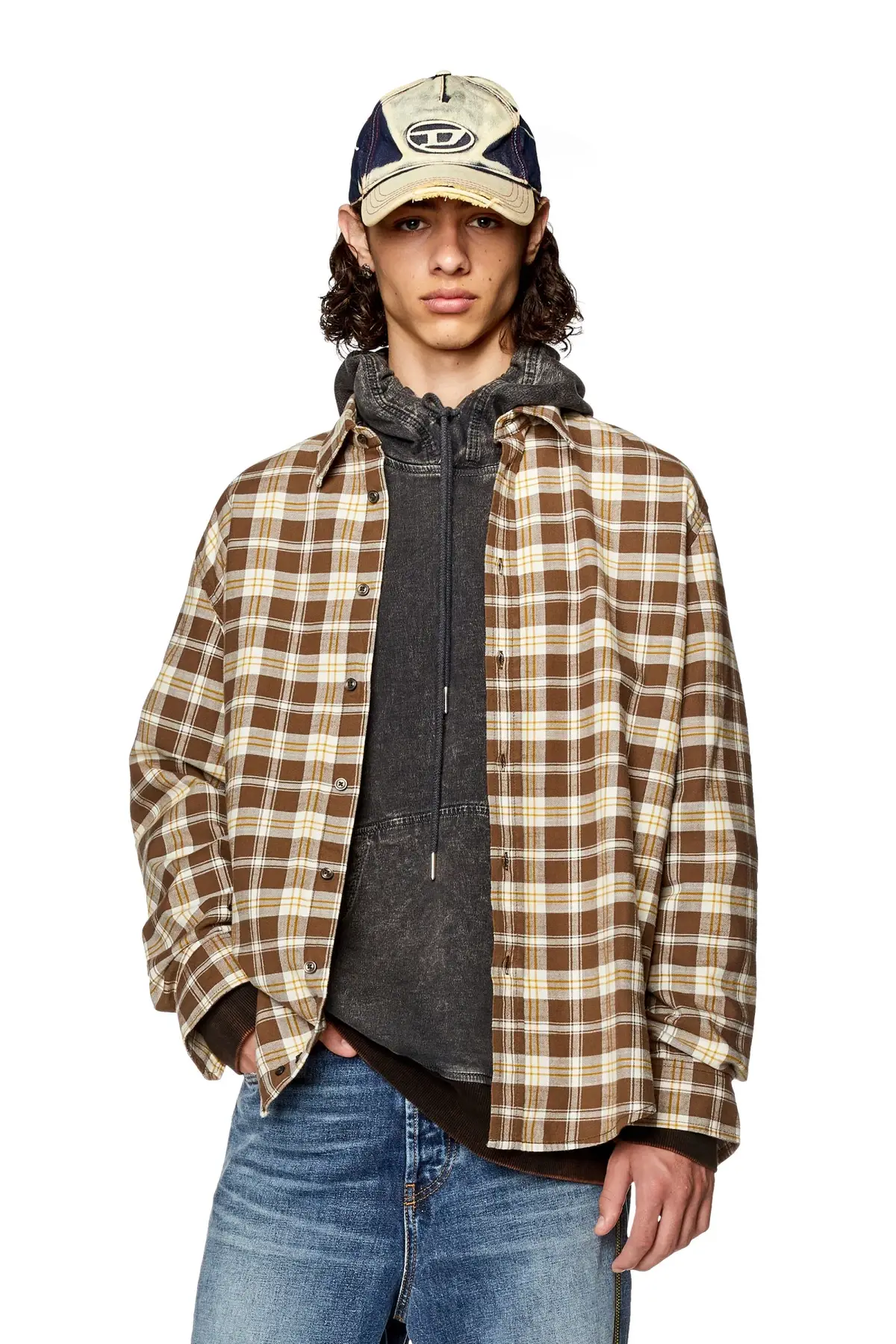 Multicolor Shirt in checked flannel