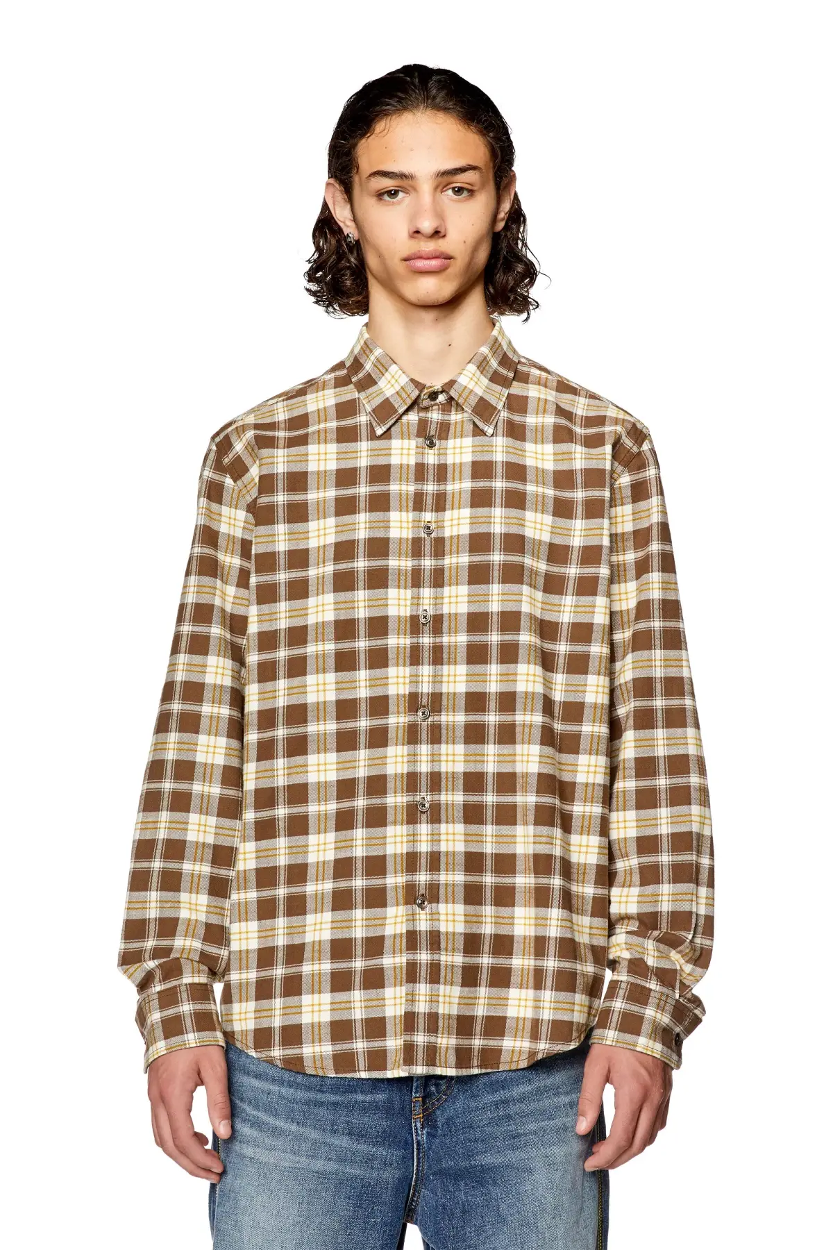 Multicolor Shirt in checked flannel