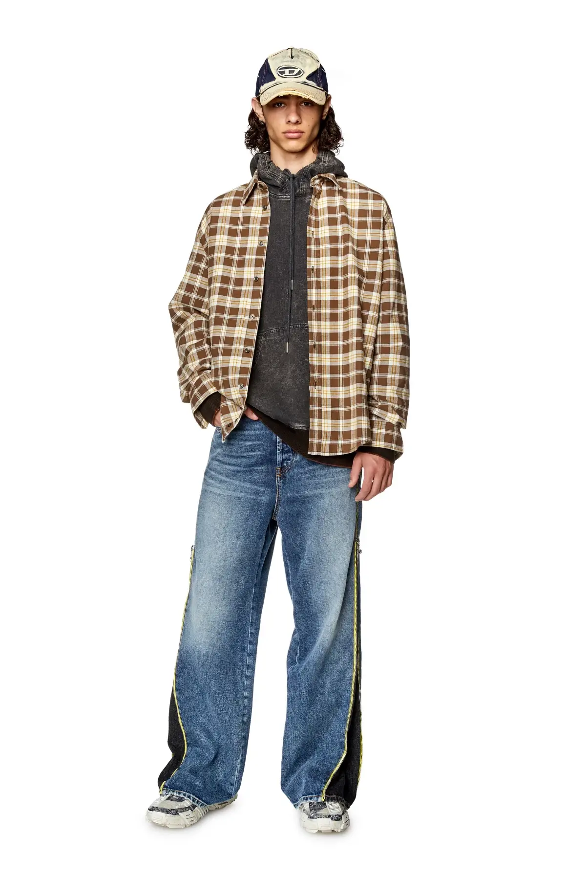 Multicolor Shirt in checked flannel