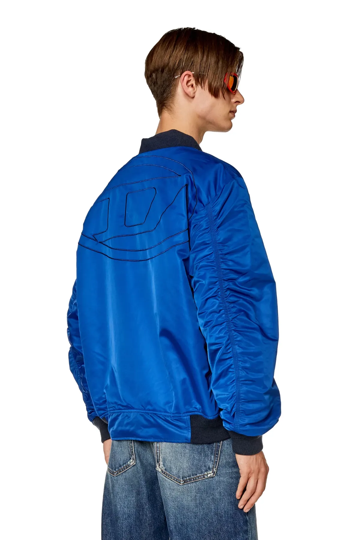 Blue Bomber in padded nylon
