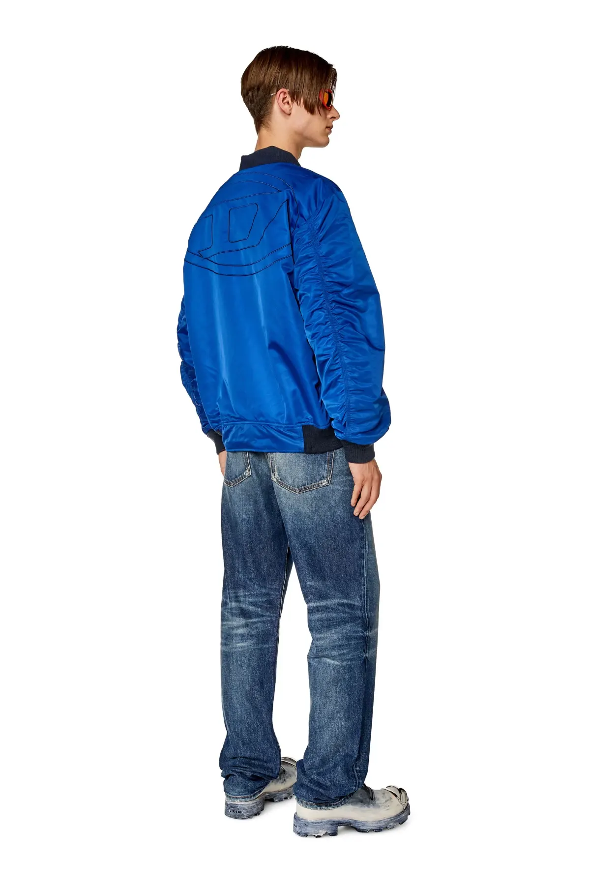 Blue Bomber in padded nylon