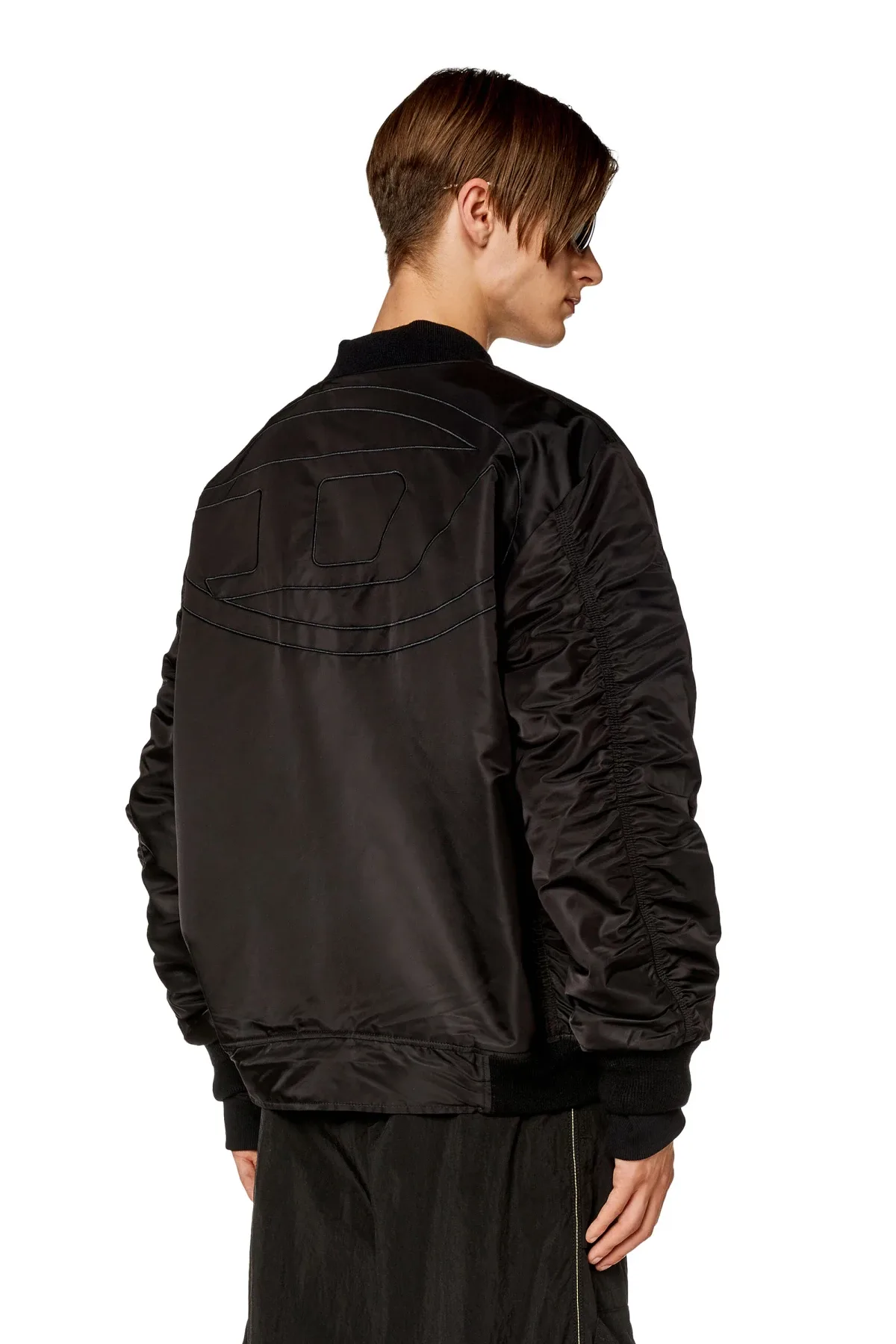 Black Bomber in padded nylon