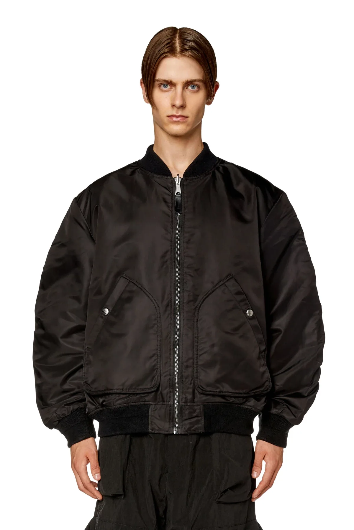 Black Bomber in padded nylon