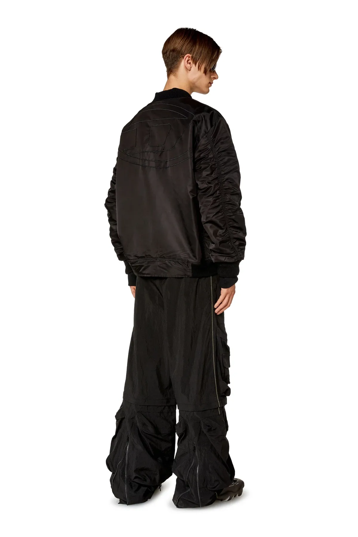 Black Bomber in padded nylon