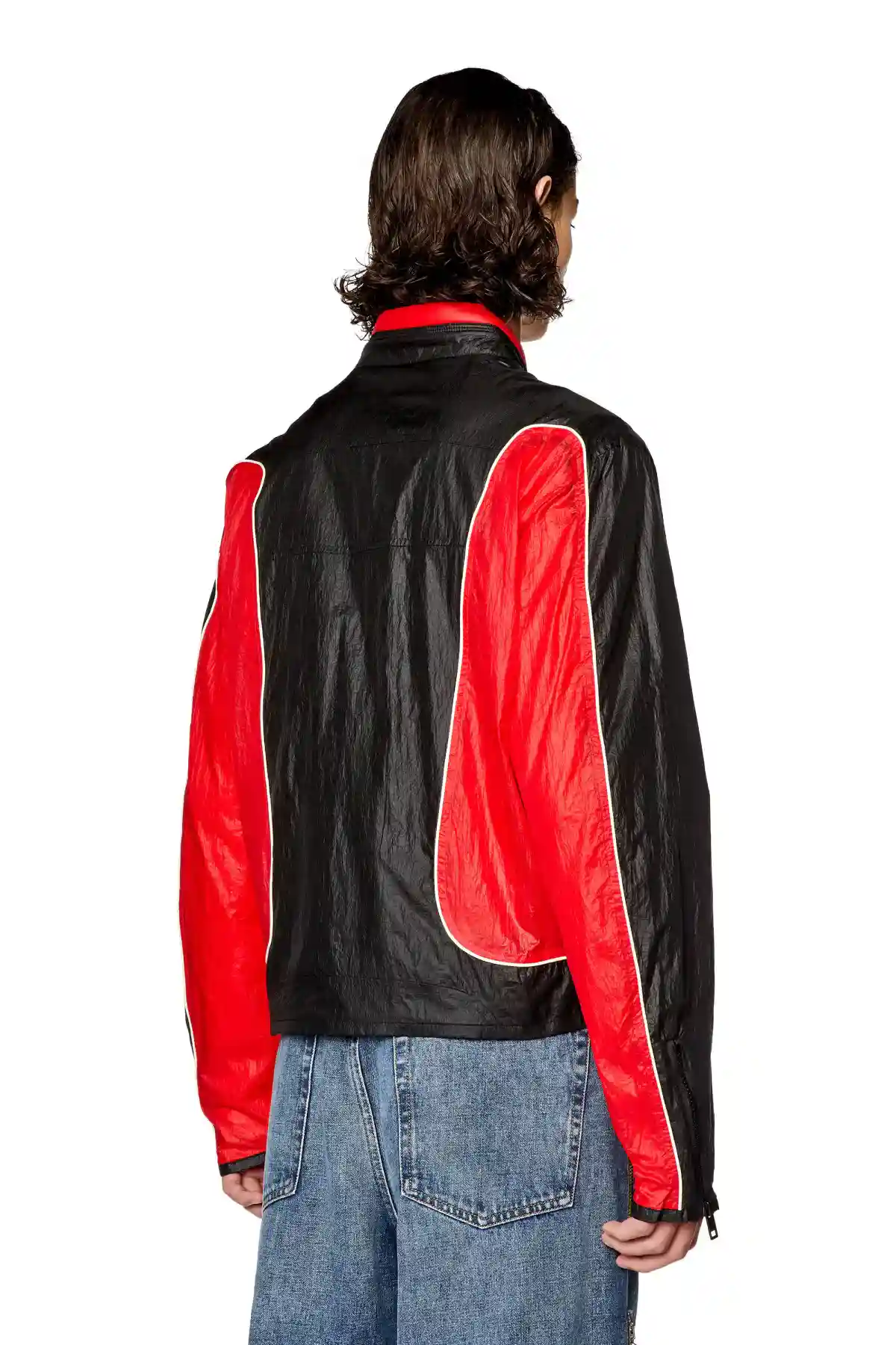 Multi Nylon jacket with contrast detailing
