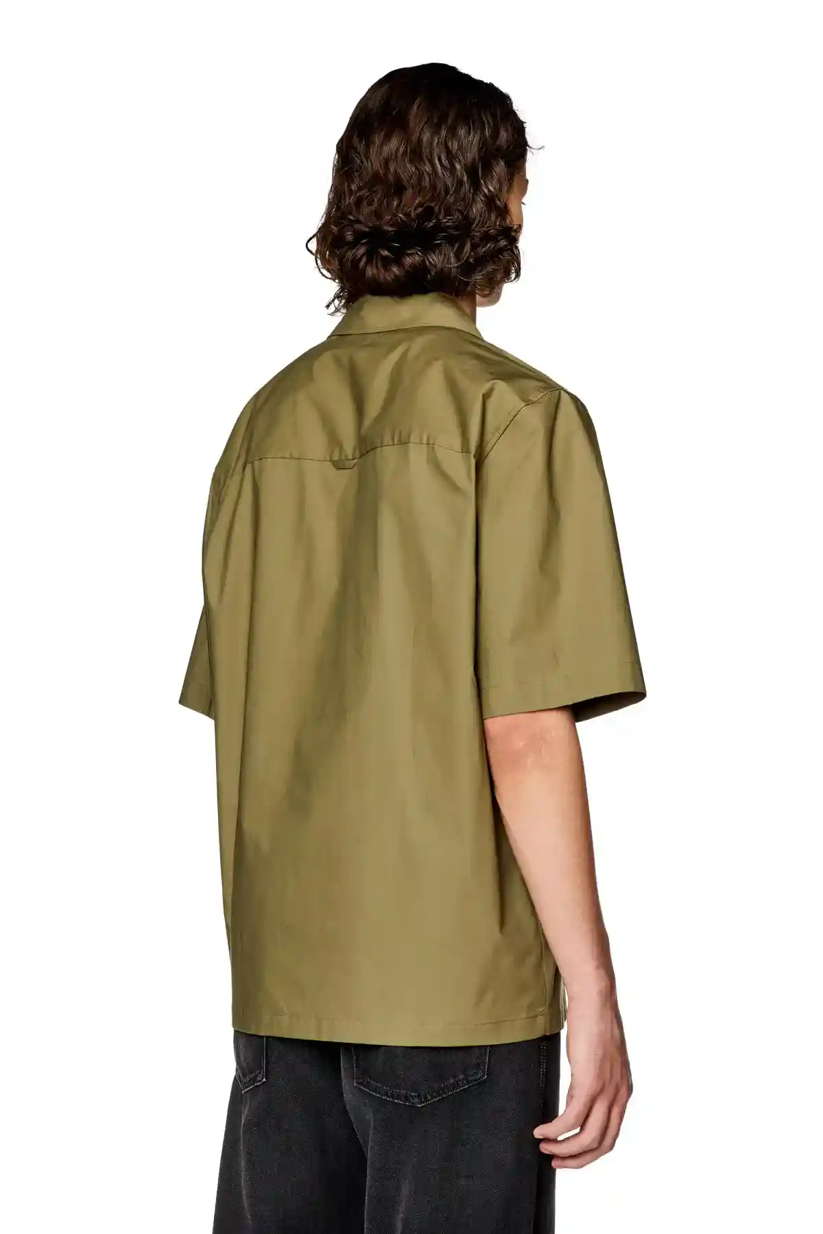 Green Bowling shirt with embroidered logo