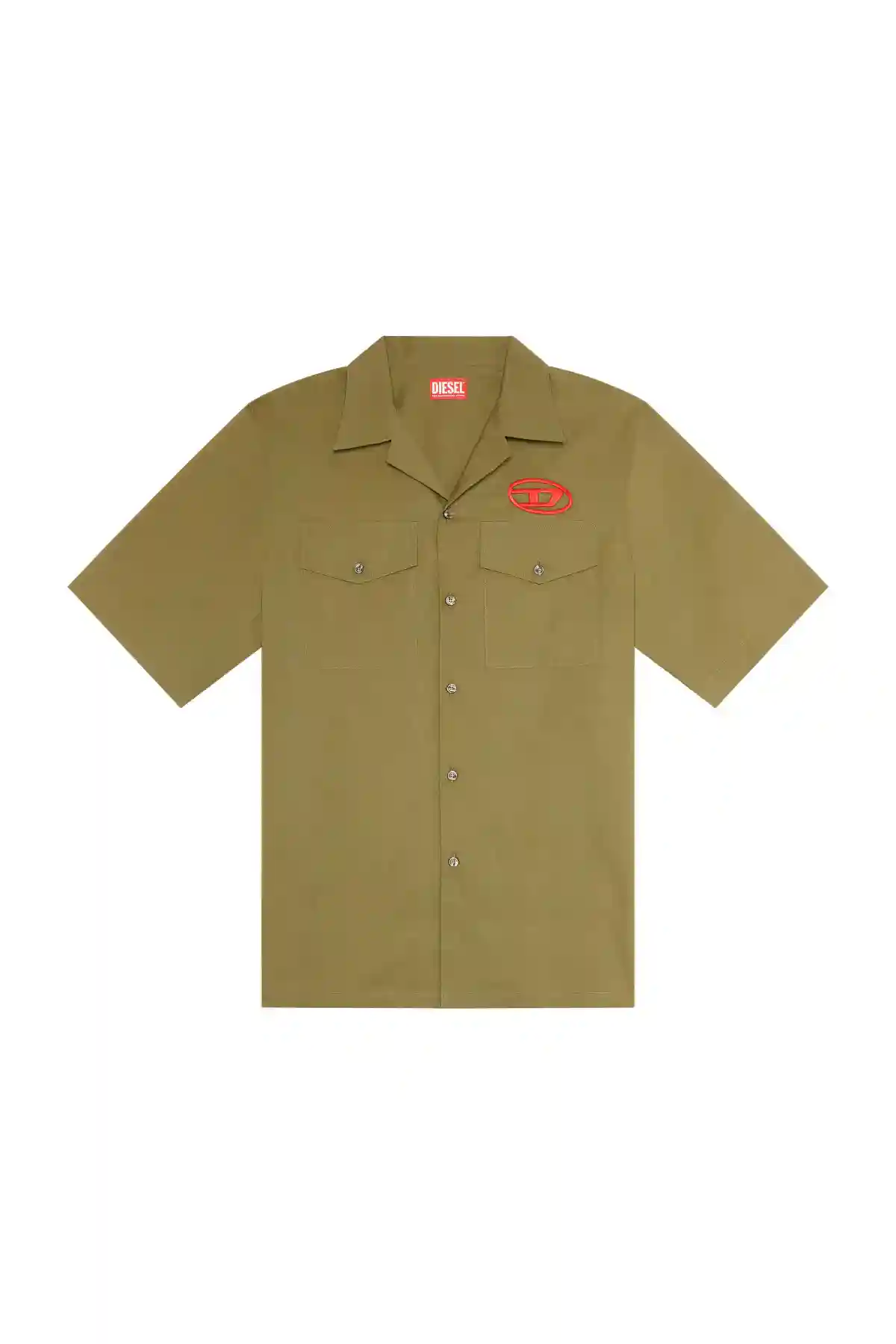 Green Bowling shirt with embroidered logo