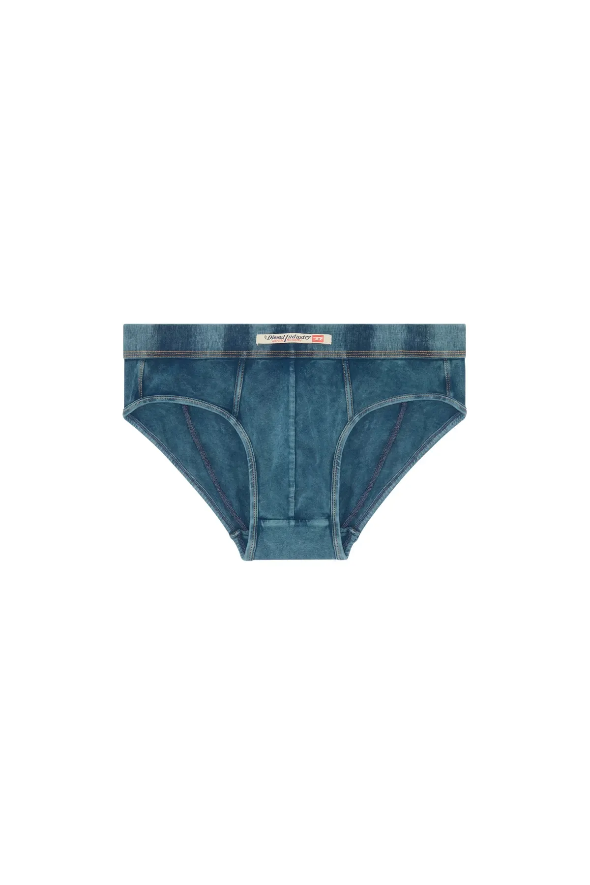 Blue Briefs in denim-effect cotton