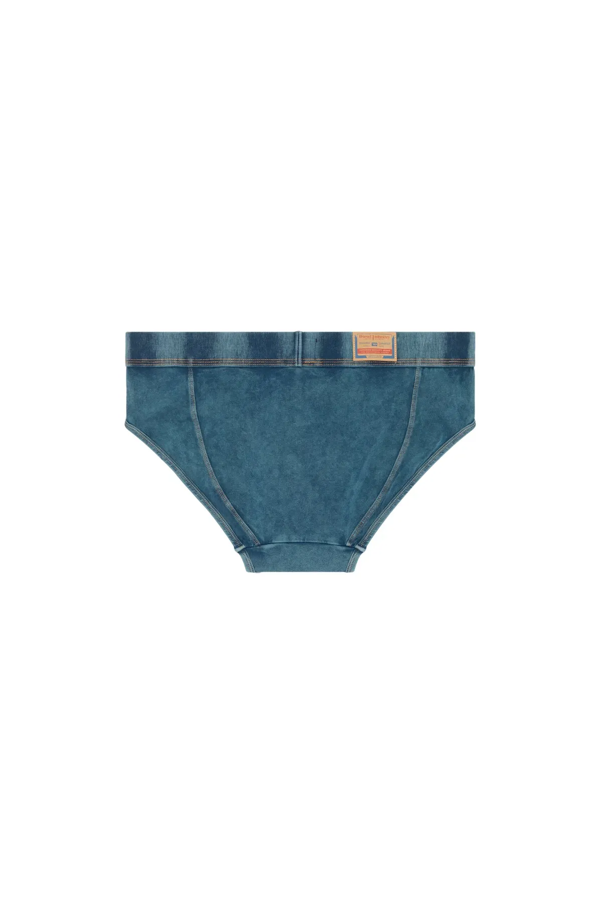 Blue Briefs in denim-effect cotton