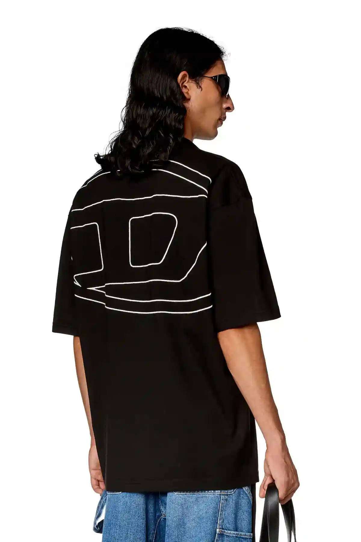 Black Mega Oval Polo Shirt