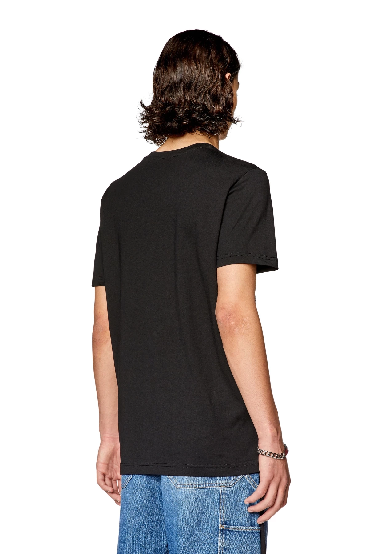 Black T-shirt with shiny Diesel Industry print