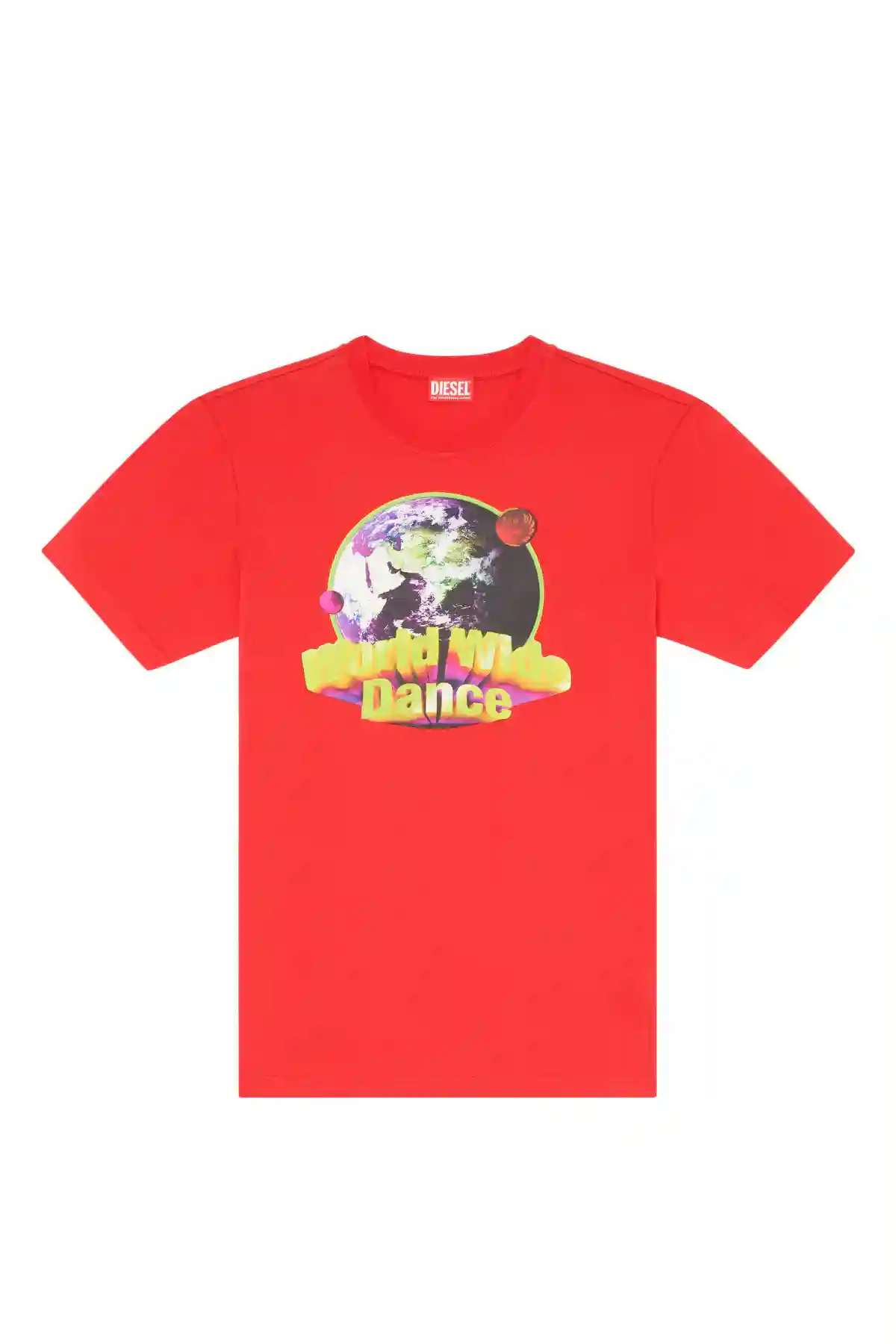 Red T-shirt with World Wide Dance print