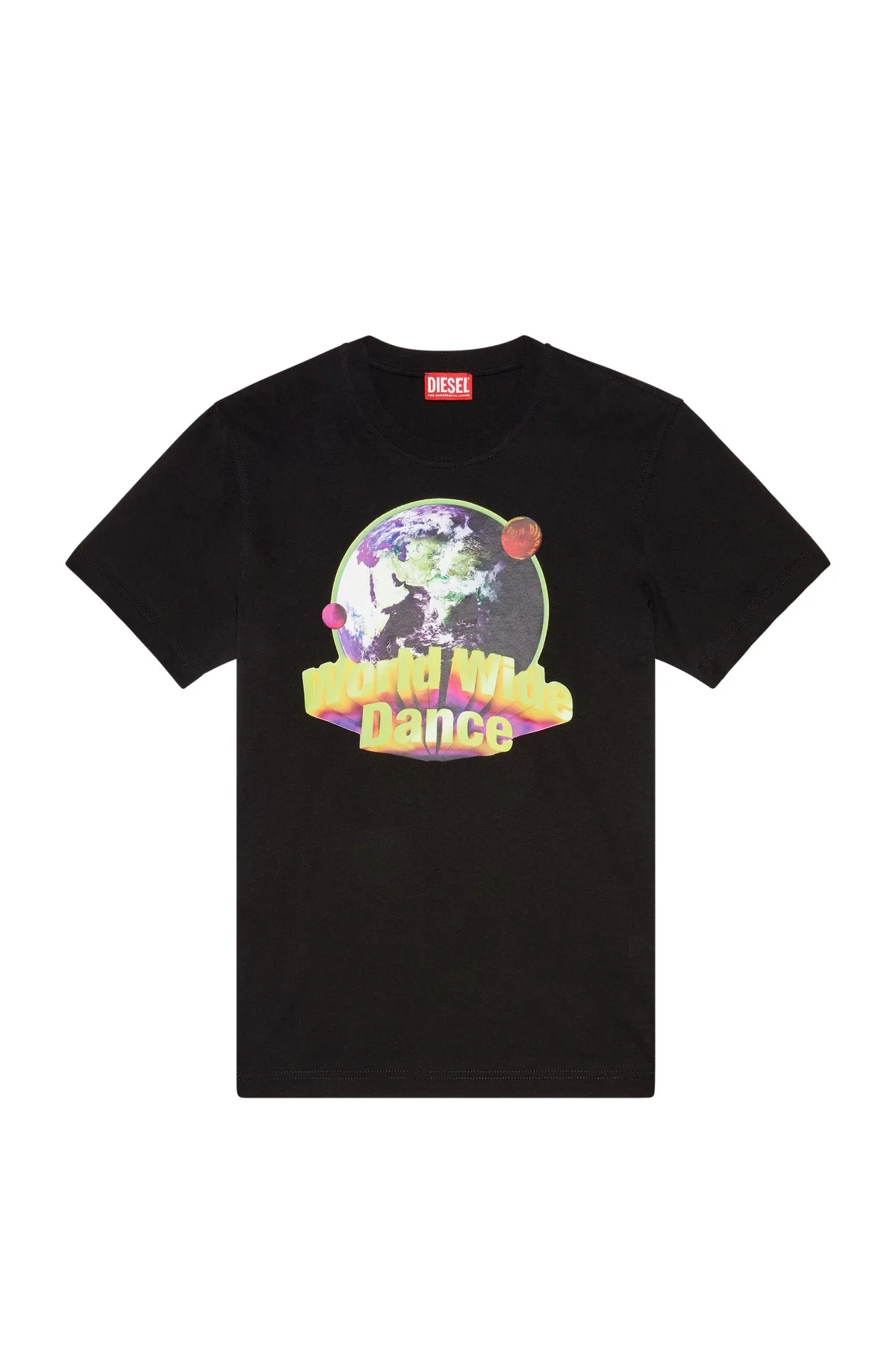 Black T-shirt with World Wide Dance print