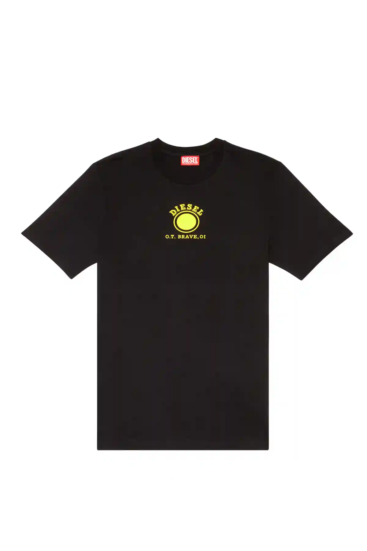 Black T-shirt with Diesel O.T. Brave prints