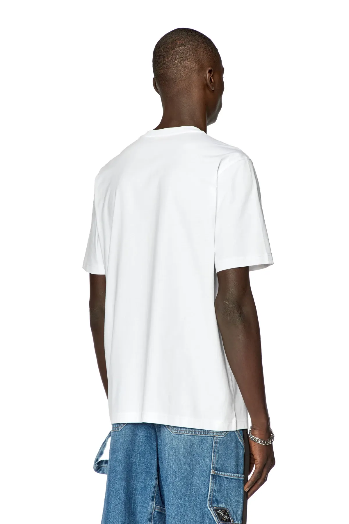 White T-shirt with gel Diesel print