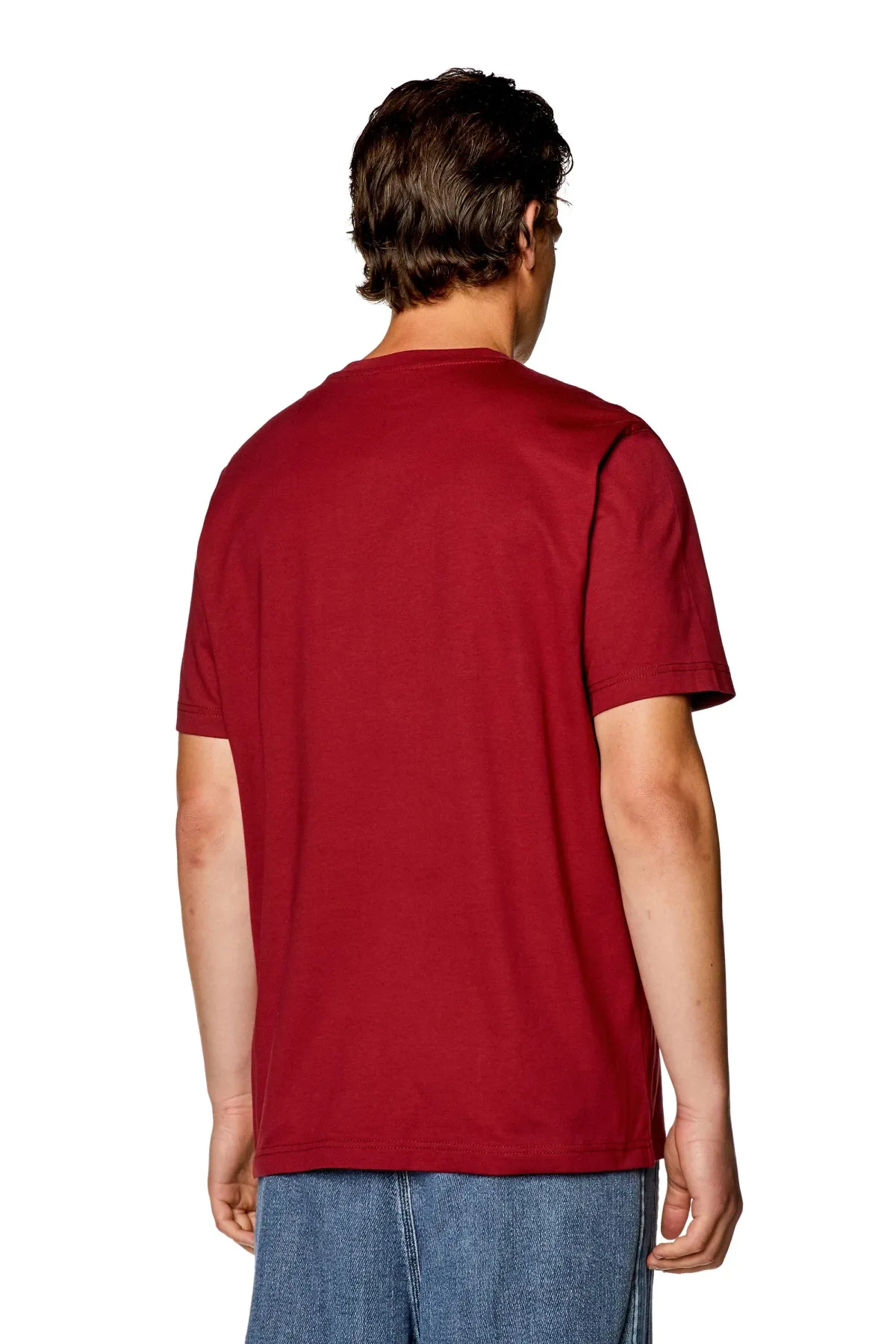 Red T-shirt with gel Diesel print