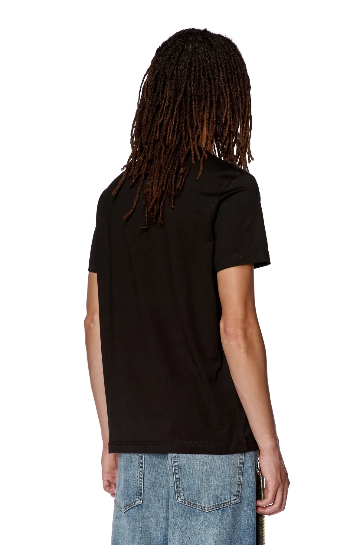 Black T-shirt with DSL 78 Denim print