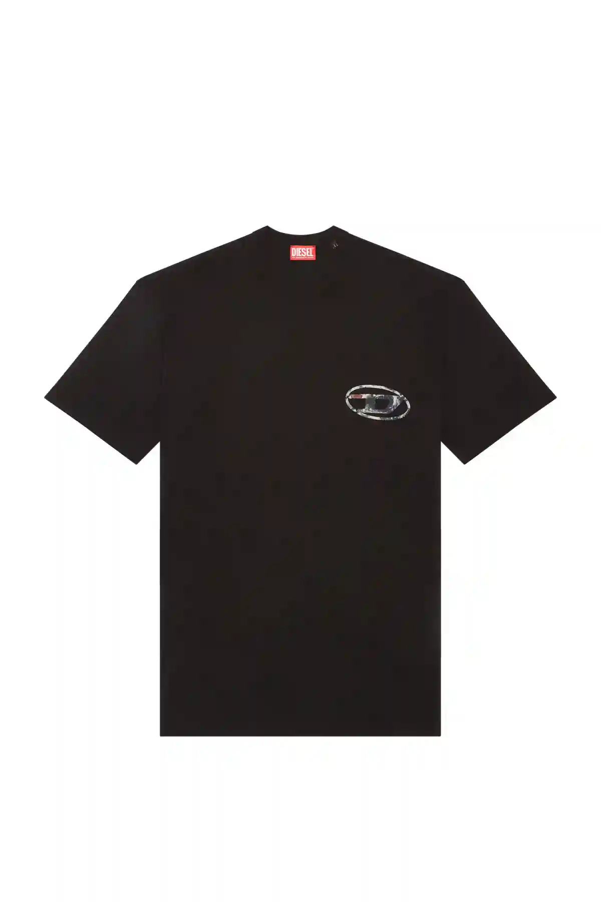 Black T-shirt with Planet logo print