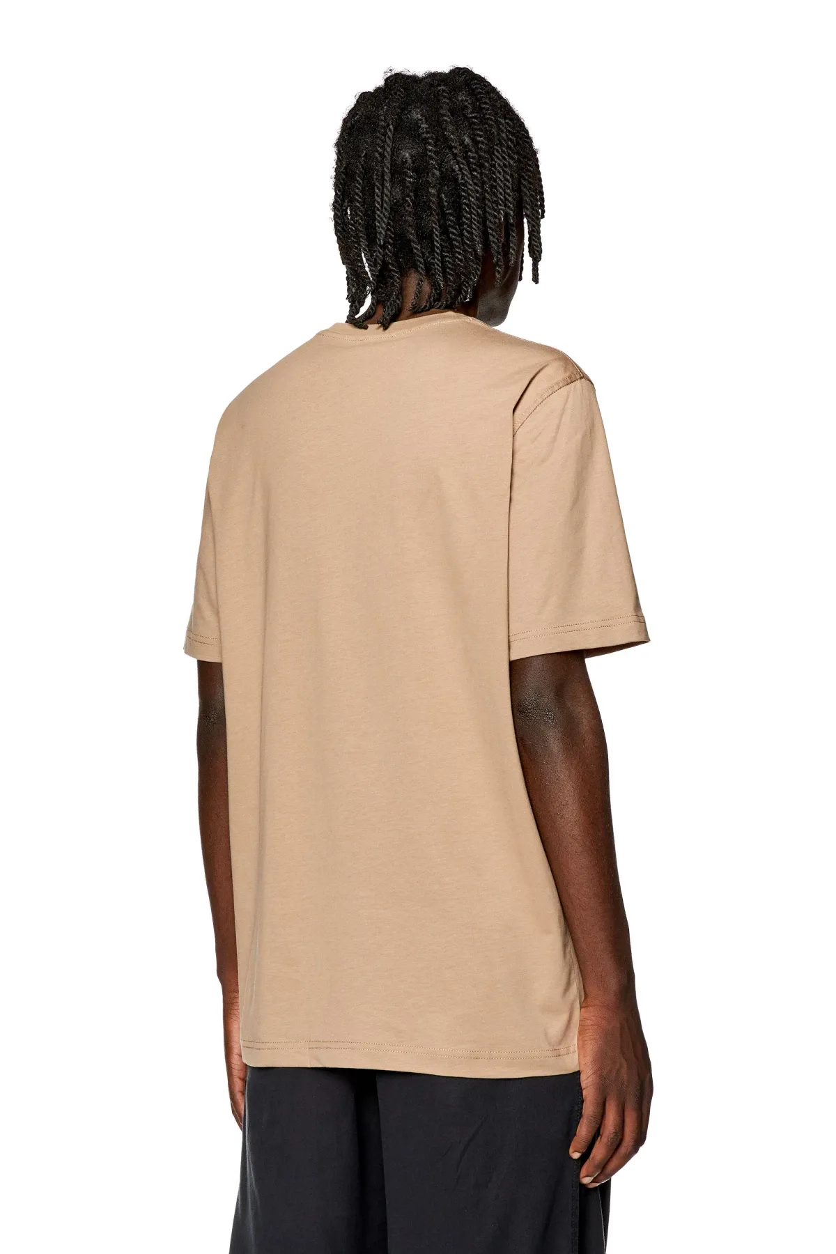 Beige T-shirt with Eye on the Prize print