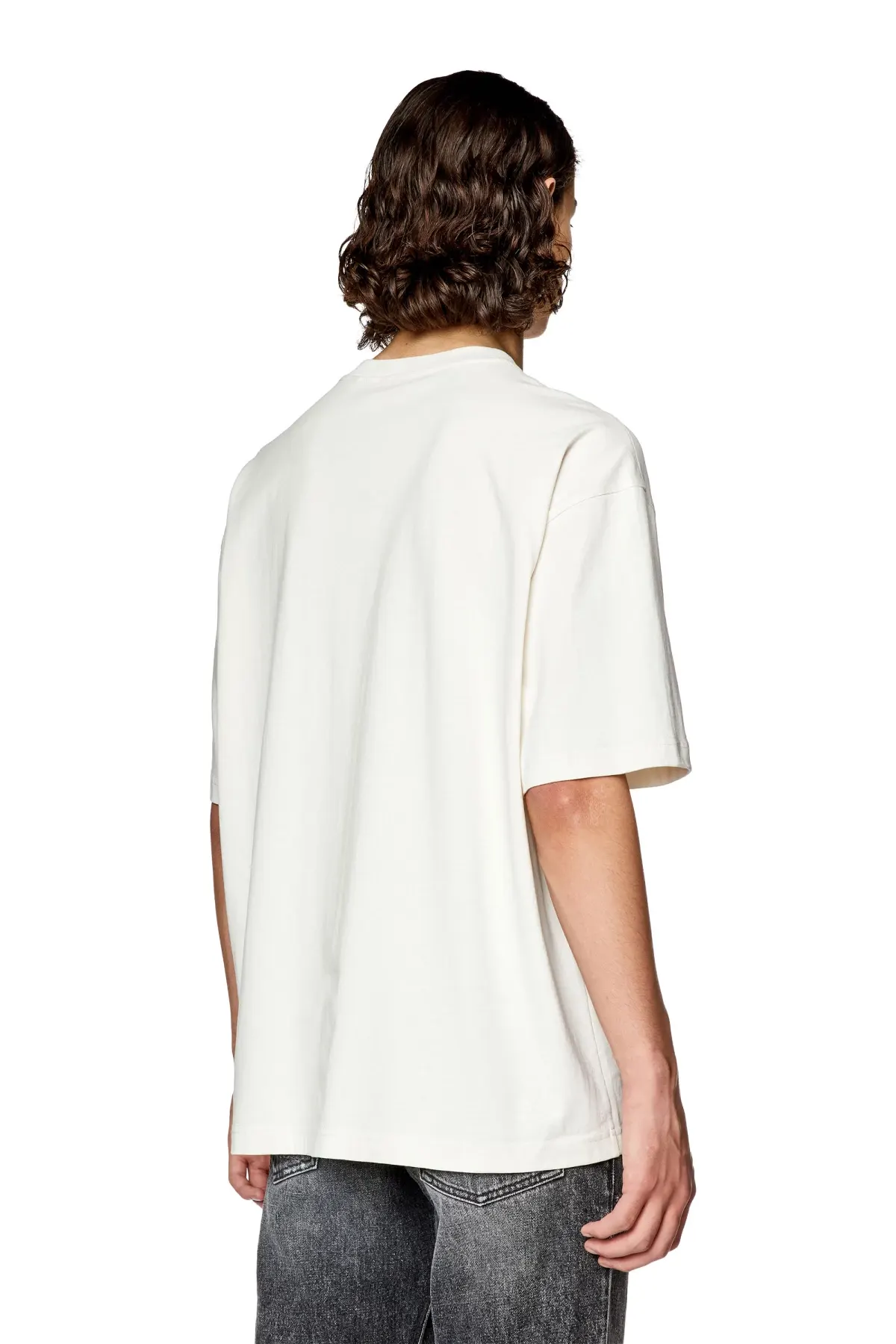 White T-shirt with faded print
