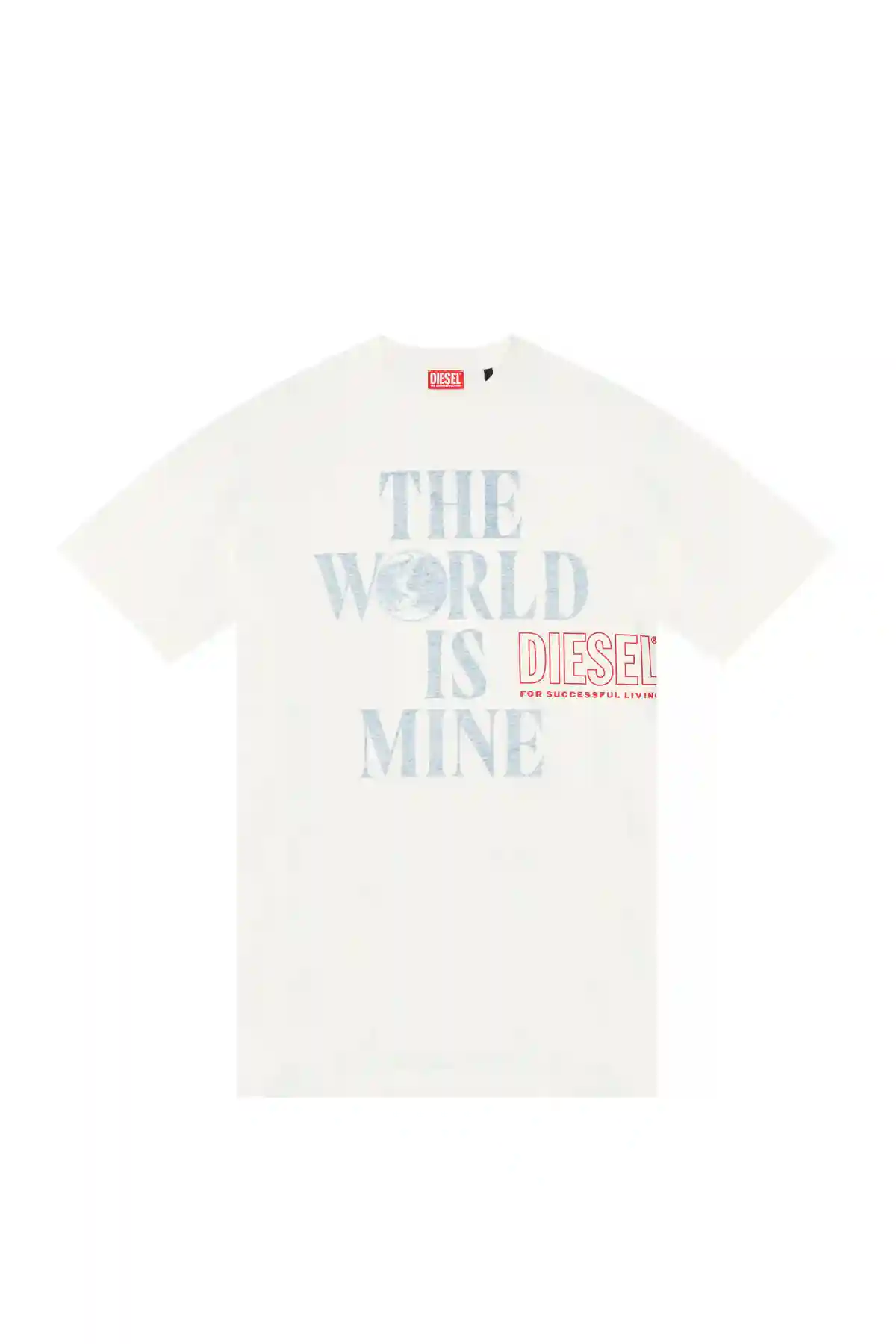White T-shirt with faded print