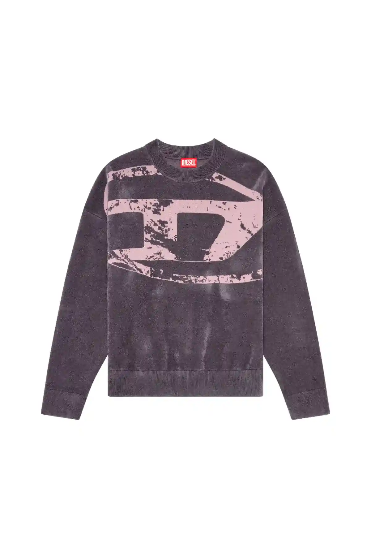Grey Sweatshirt with distressed oval D