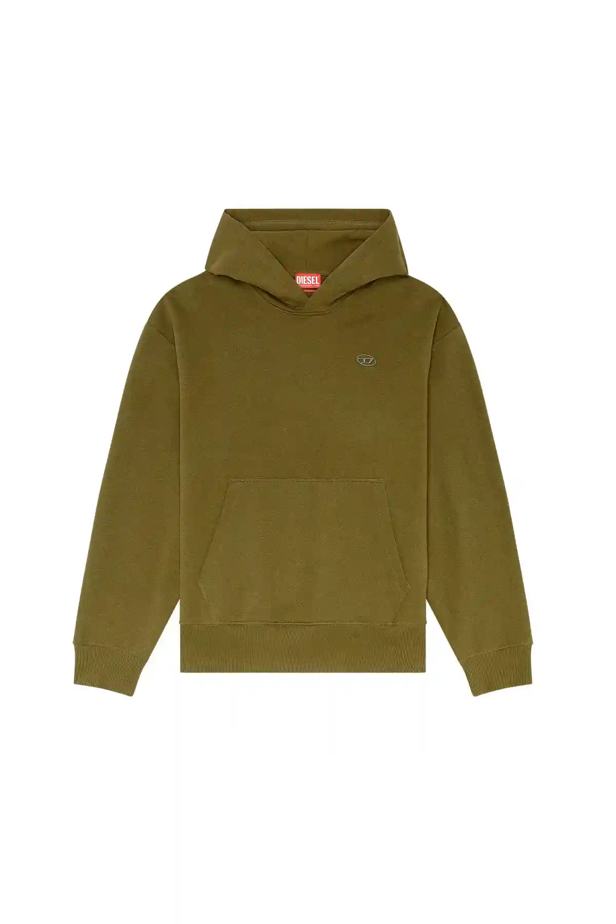 Green Hoodie with logo embroidery