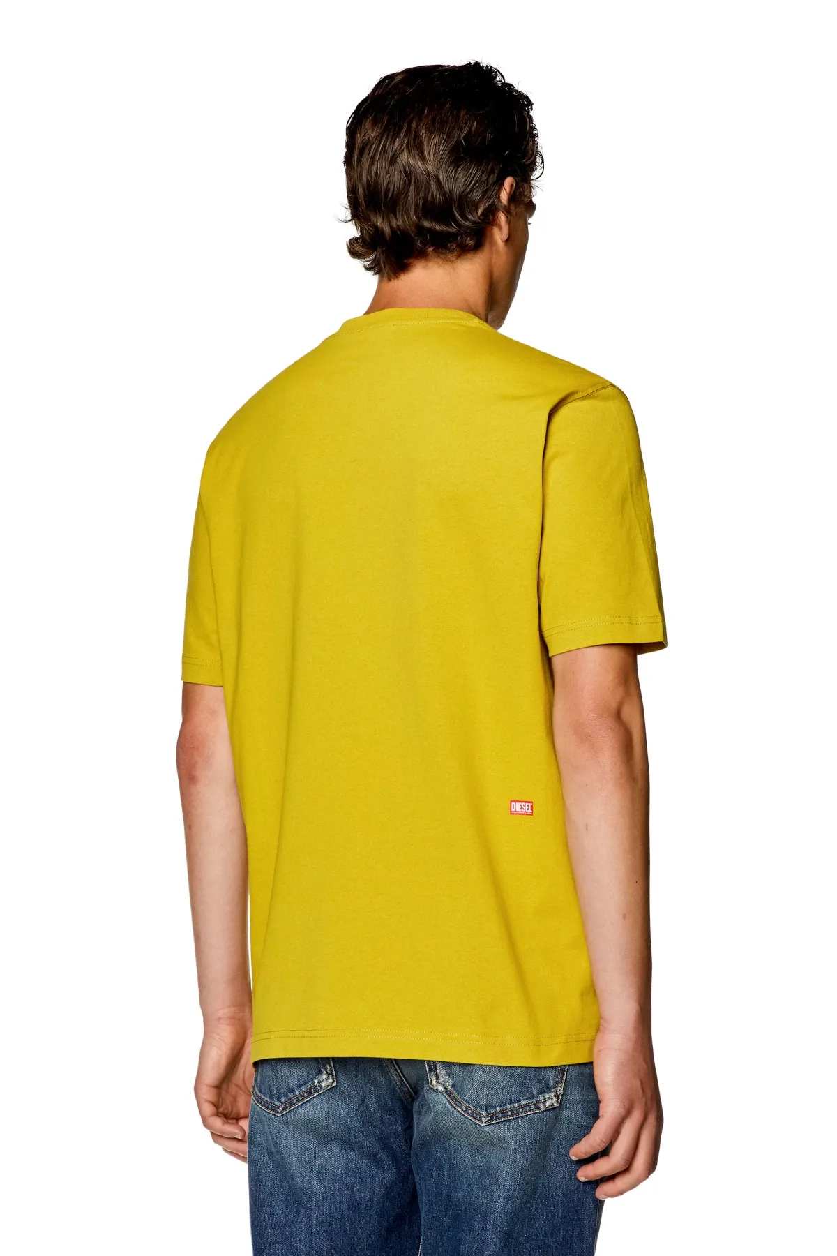 Yellow T-shirt with front embroidery