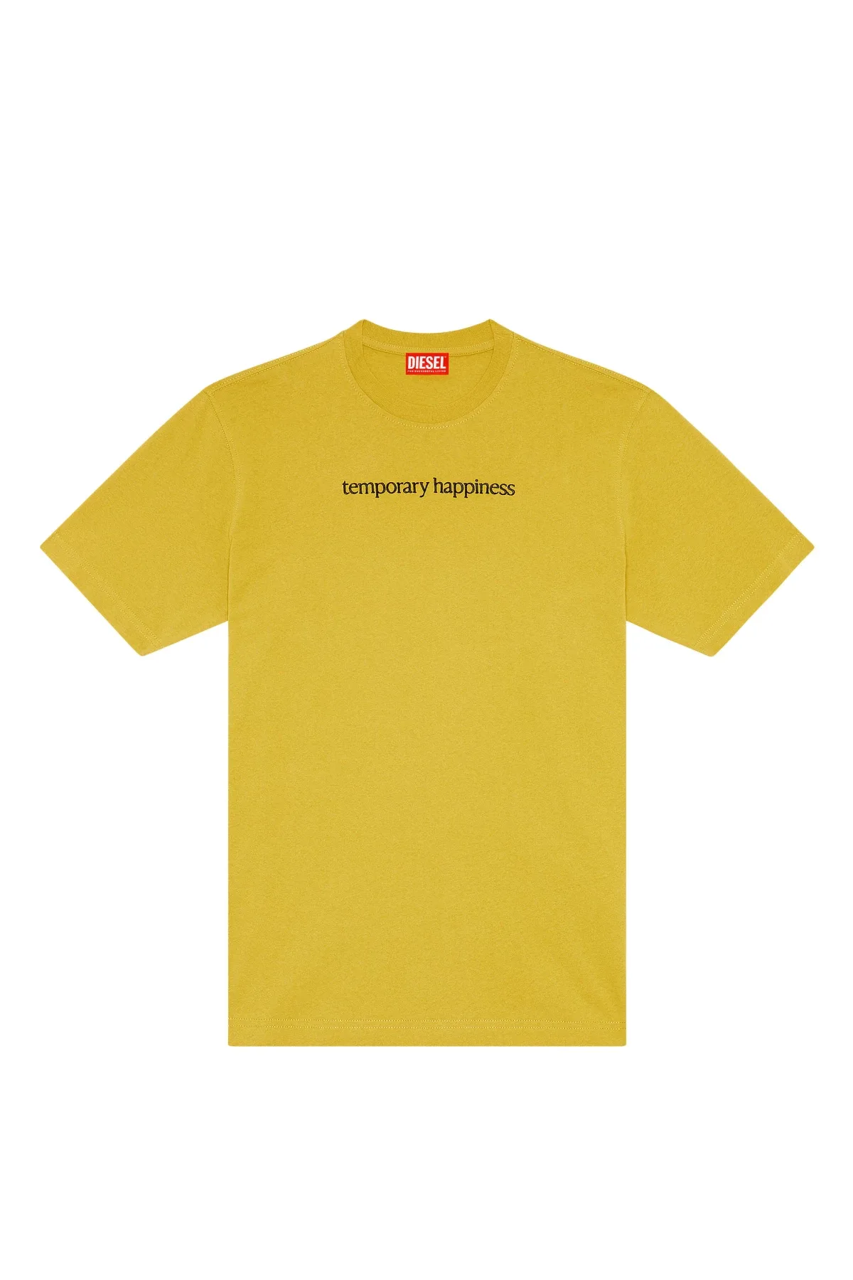 Yellow T-shirt with front embroidery
