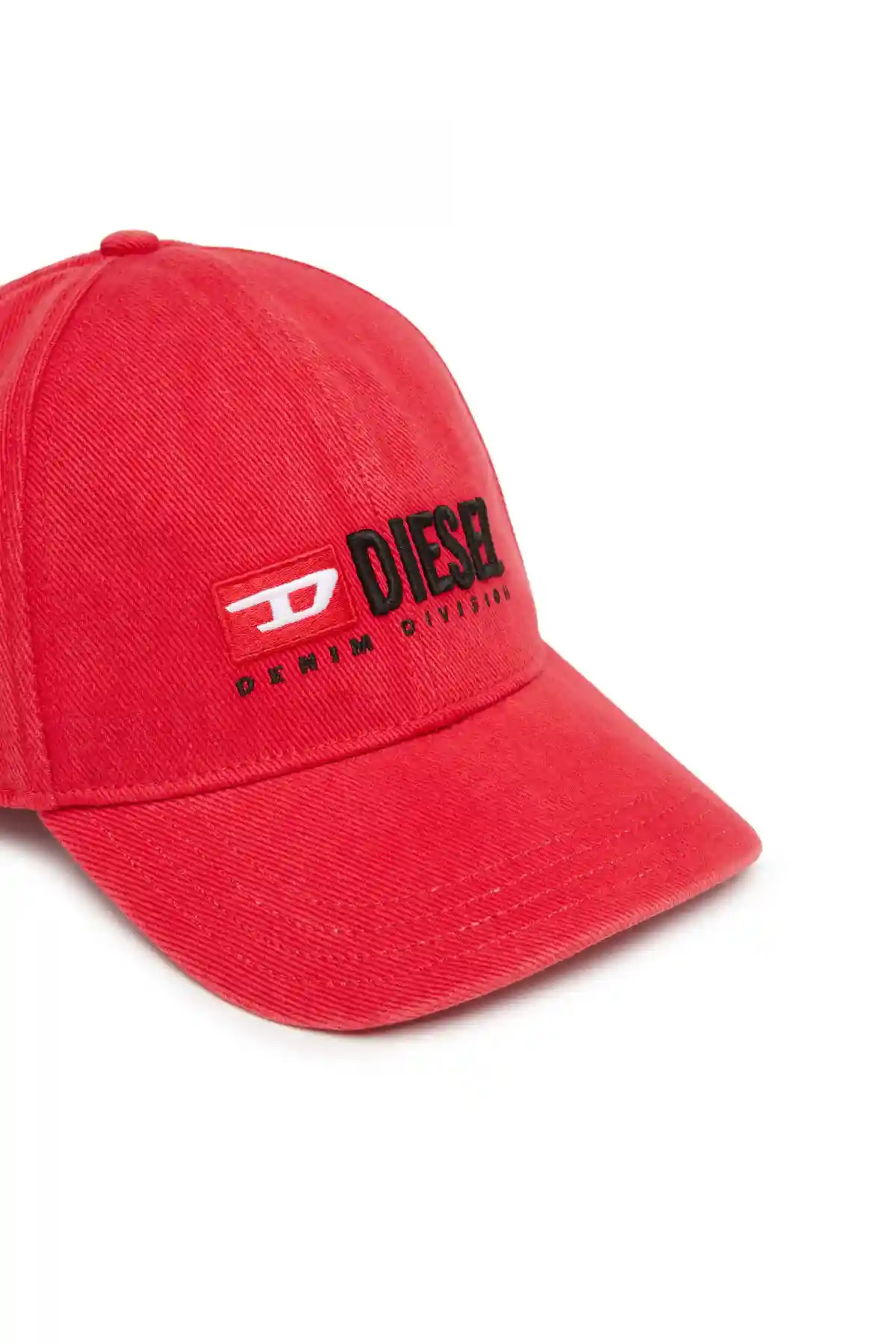 Red Baseball cap with logo embroidery