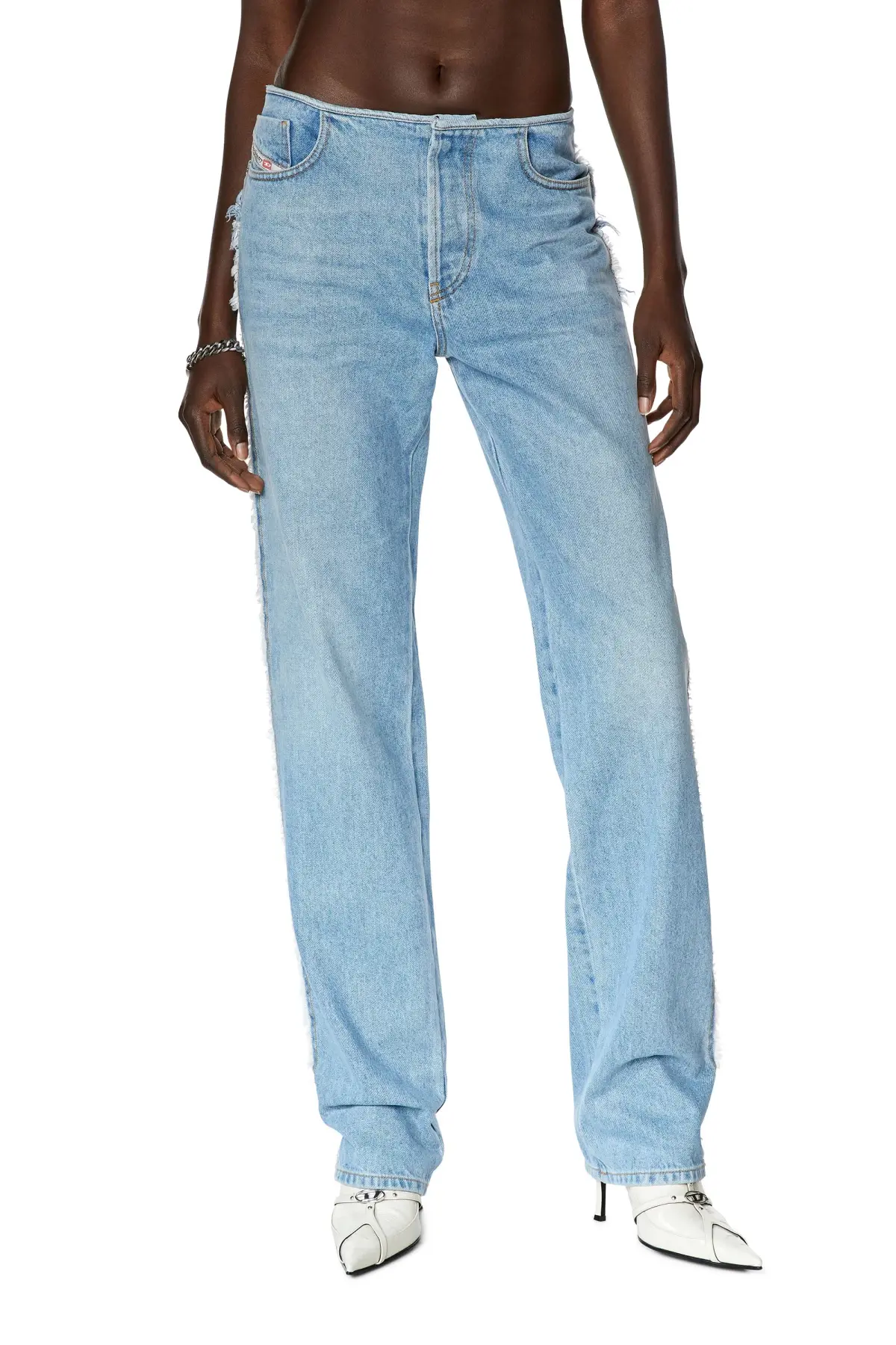 Blue Straight Jeans-D-Ark