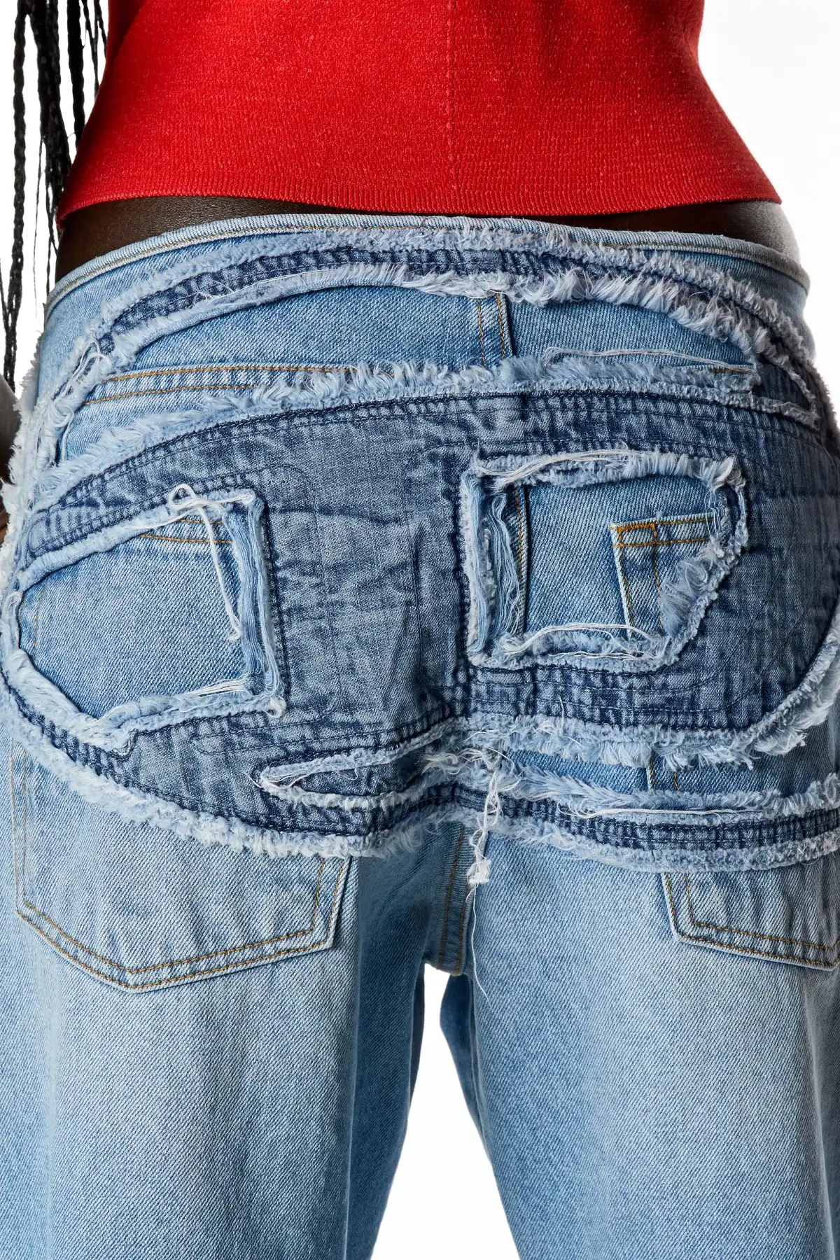Blue Straight Jeans-D-Ark