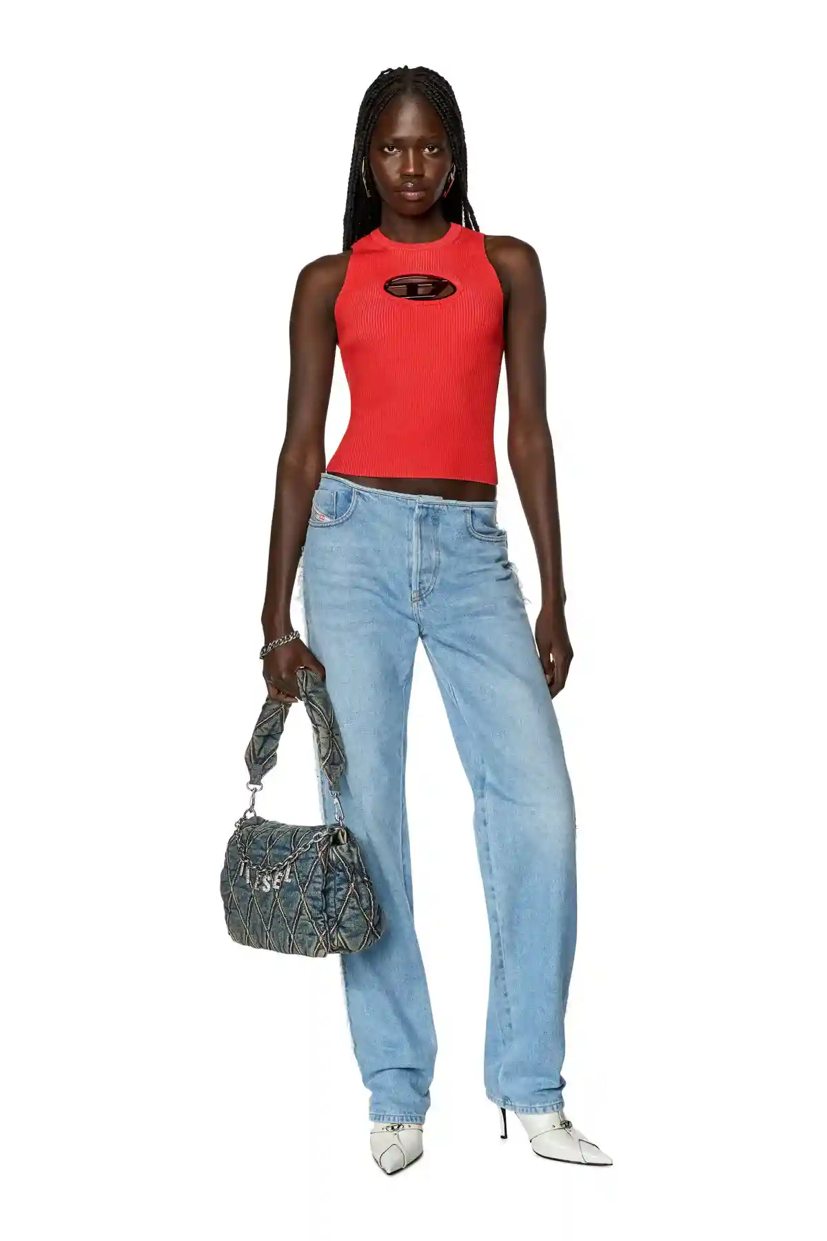 Blue Straight Jeans-D-Ark