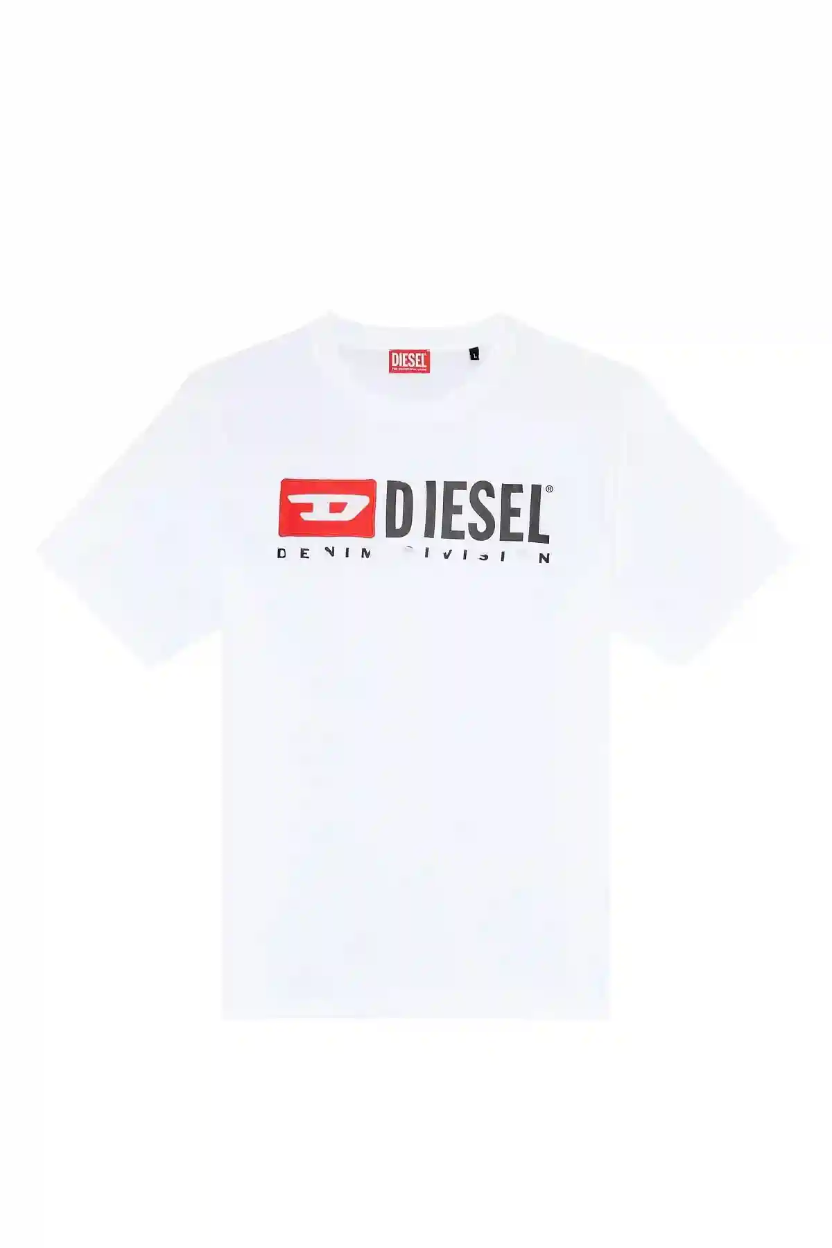 White T-shirt with peel-off letters