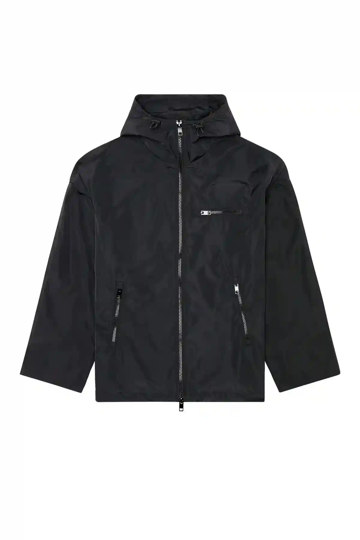 Multicolor Nylon jacket with piped oval D logo