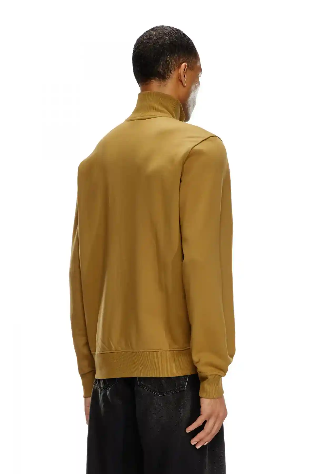 Multicolor Zip-up sweatshirt with metallic logo